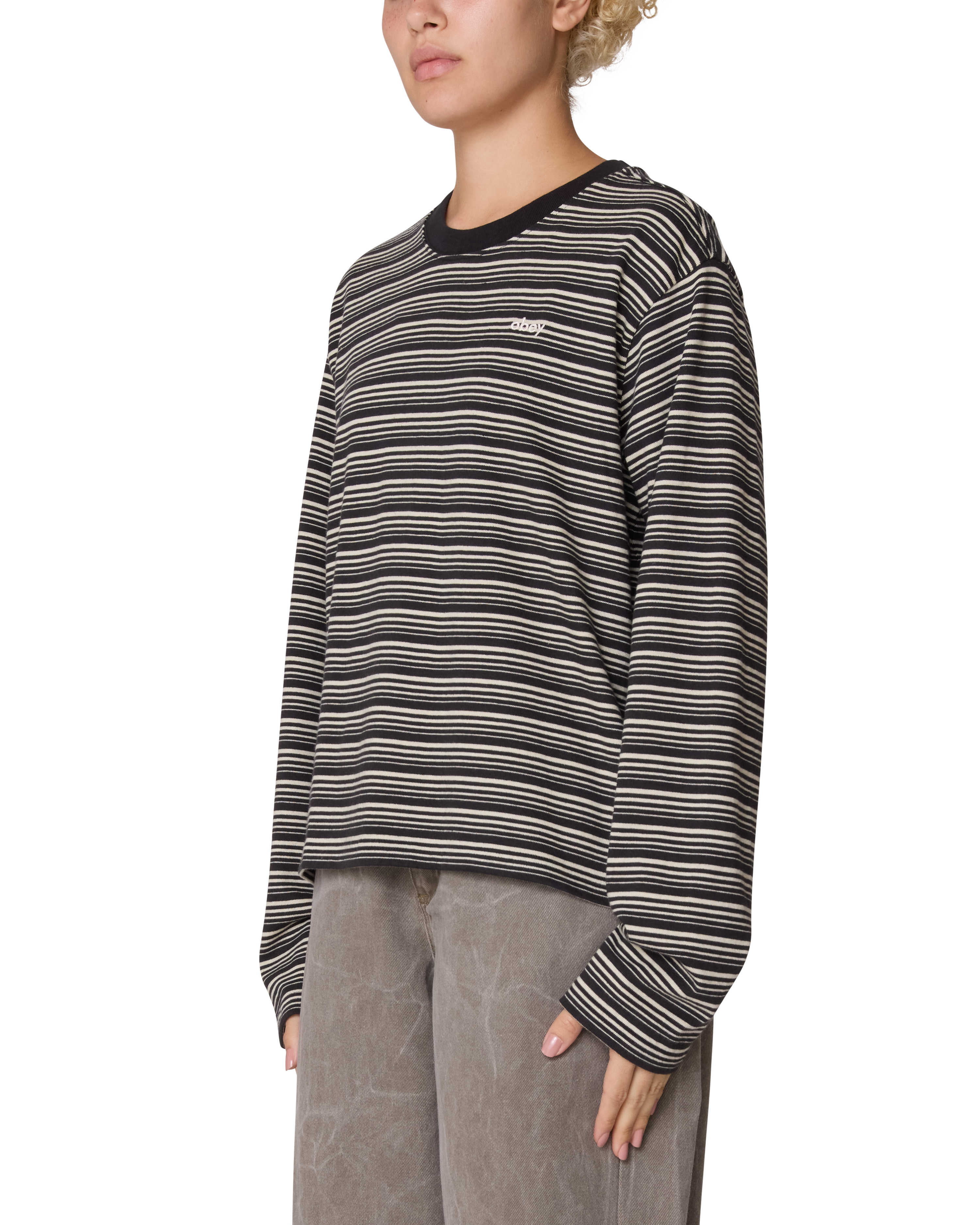 obey-dorothy-stripe-ls-top-digital-black-multi