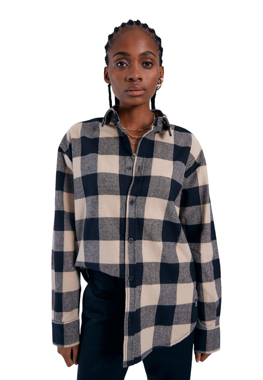 Ray Shirt - Pale Taupe Check