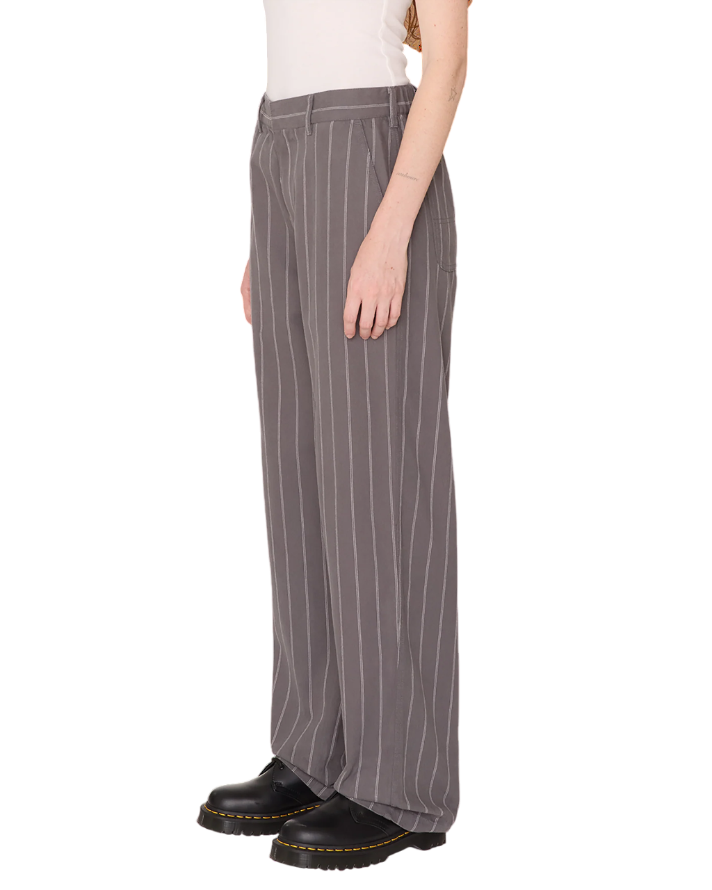 Mystery Stripe Carpenter Pant | Dark Grey Multi