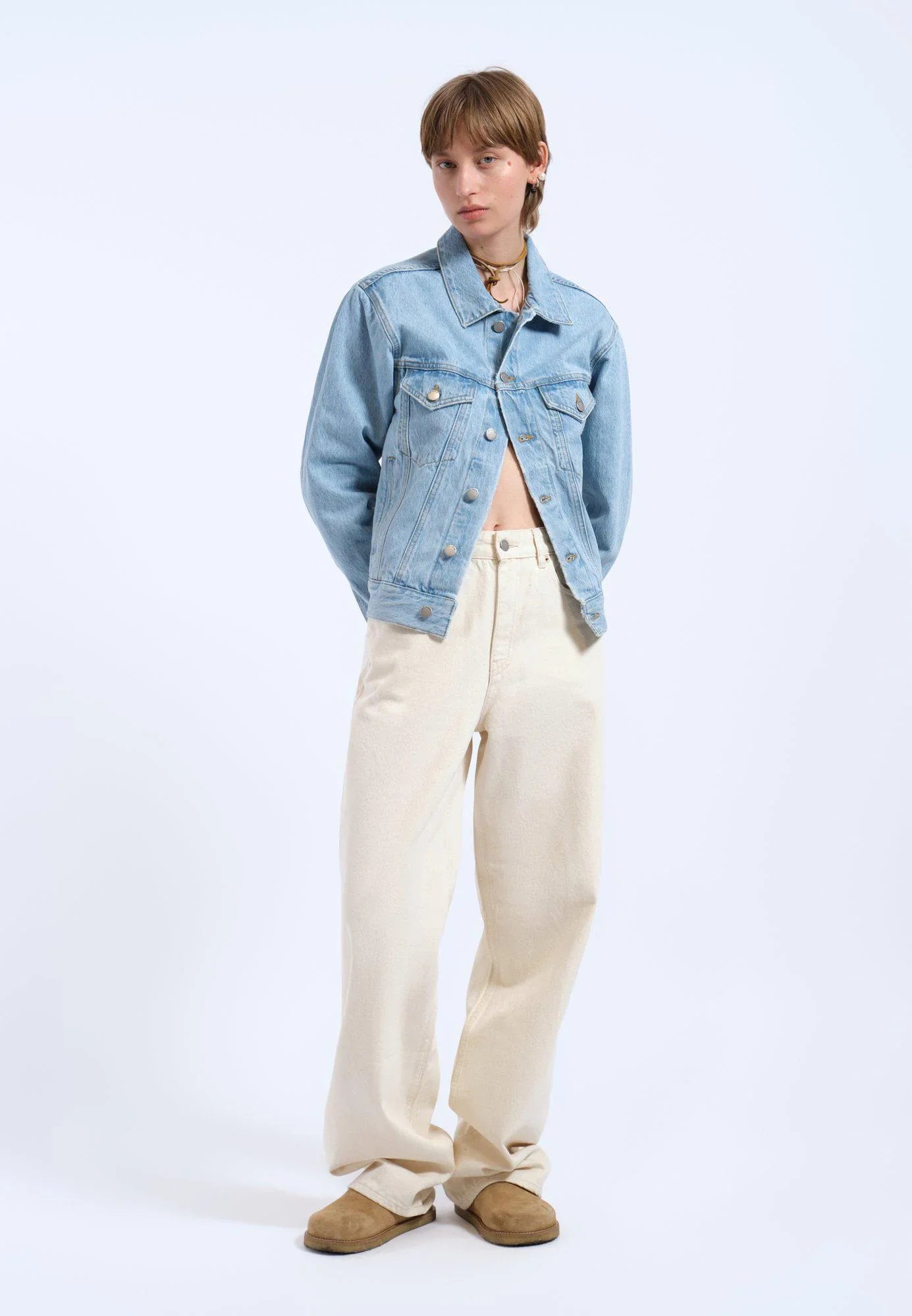 Joey Trucker Jacket - Stream Light Retro