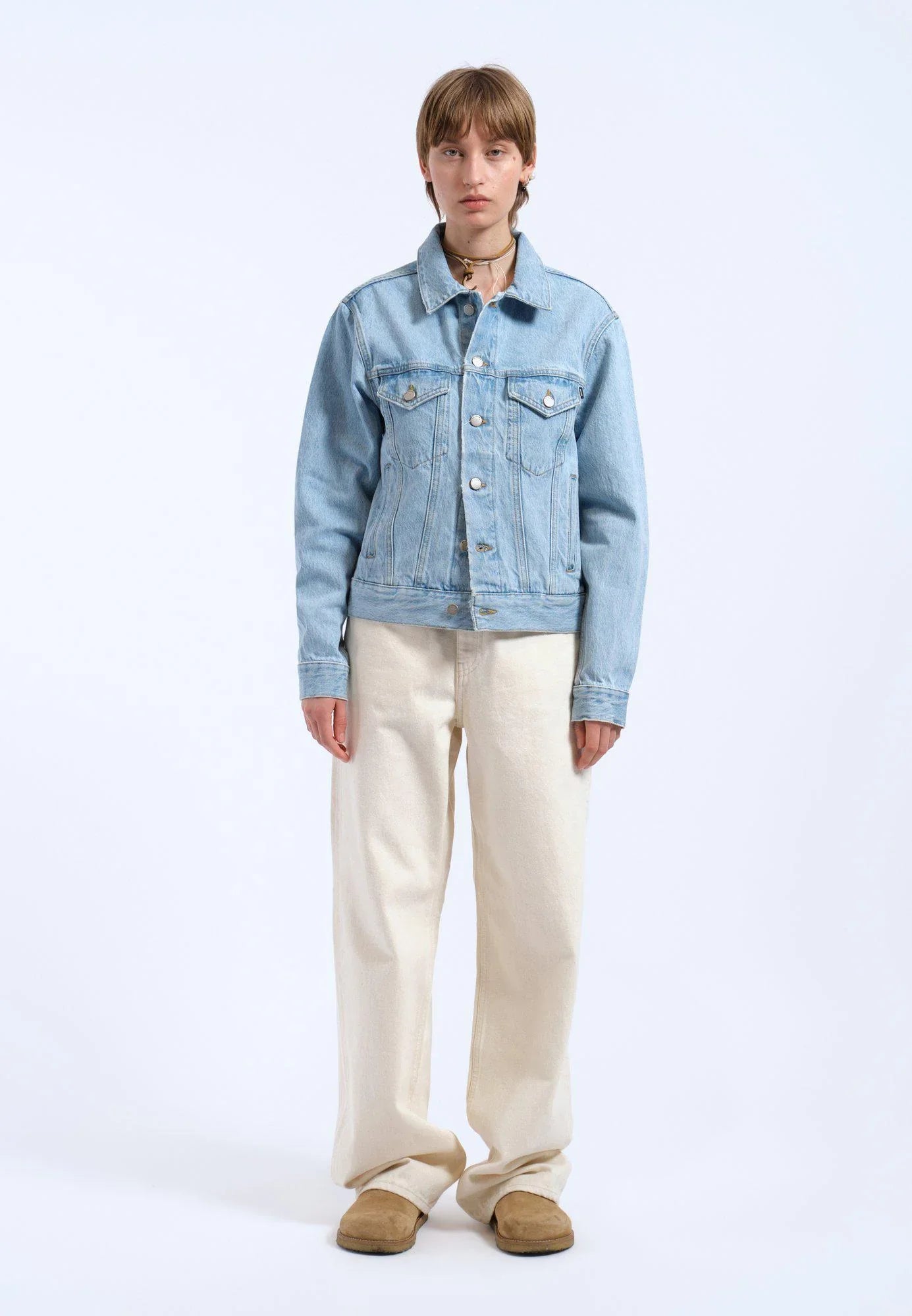 Joey Trucker Jacket - Stream Light Retro