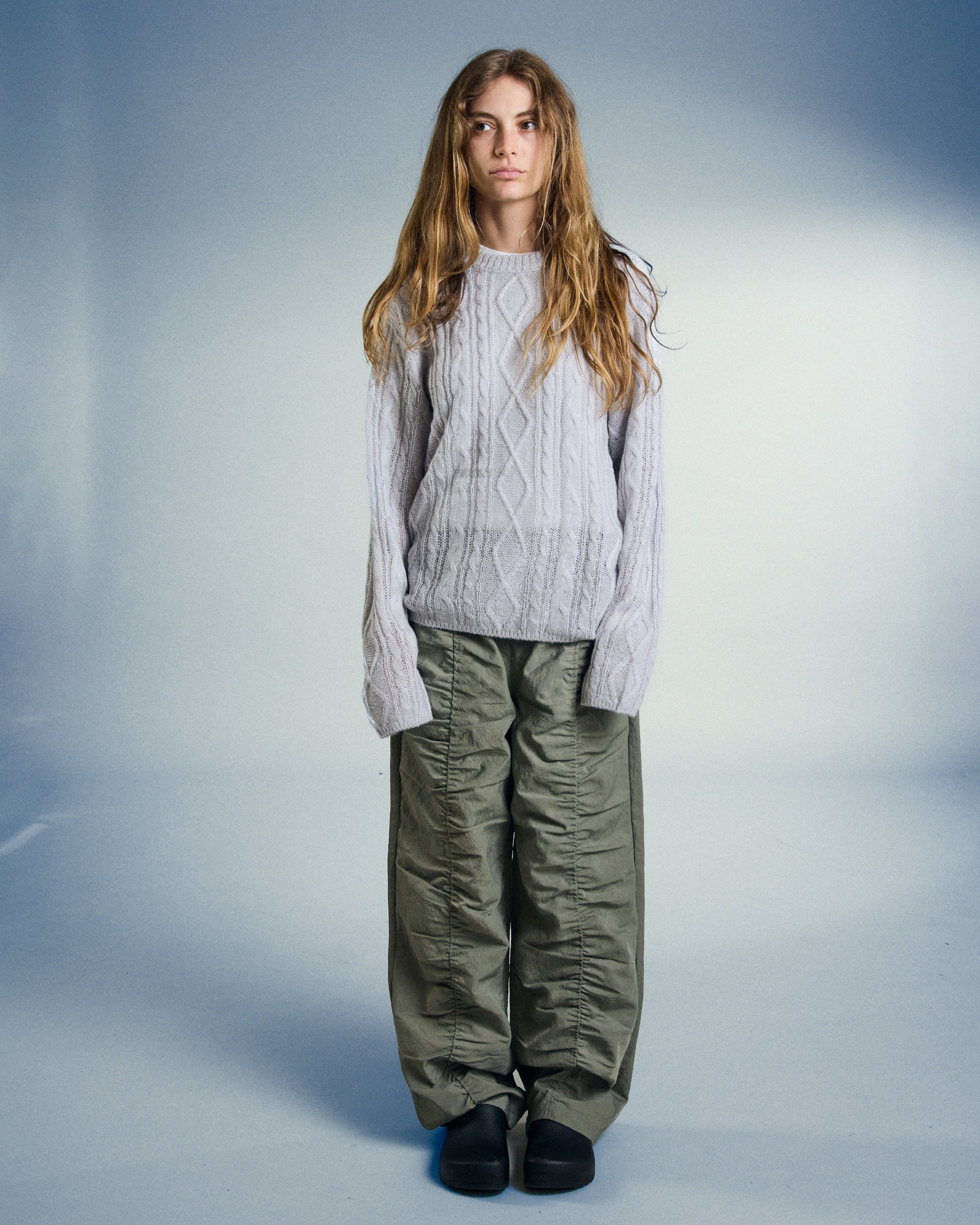 Isabella Loose Cable Sweater | Nimbus
