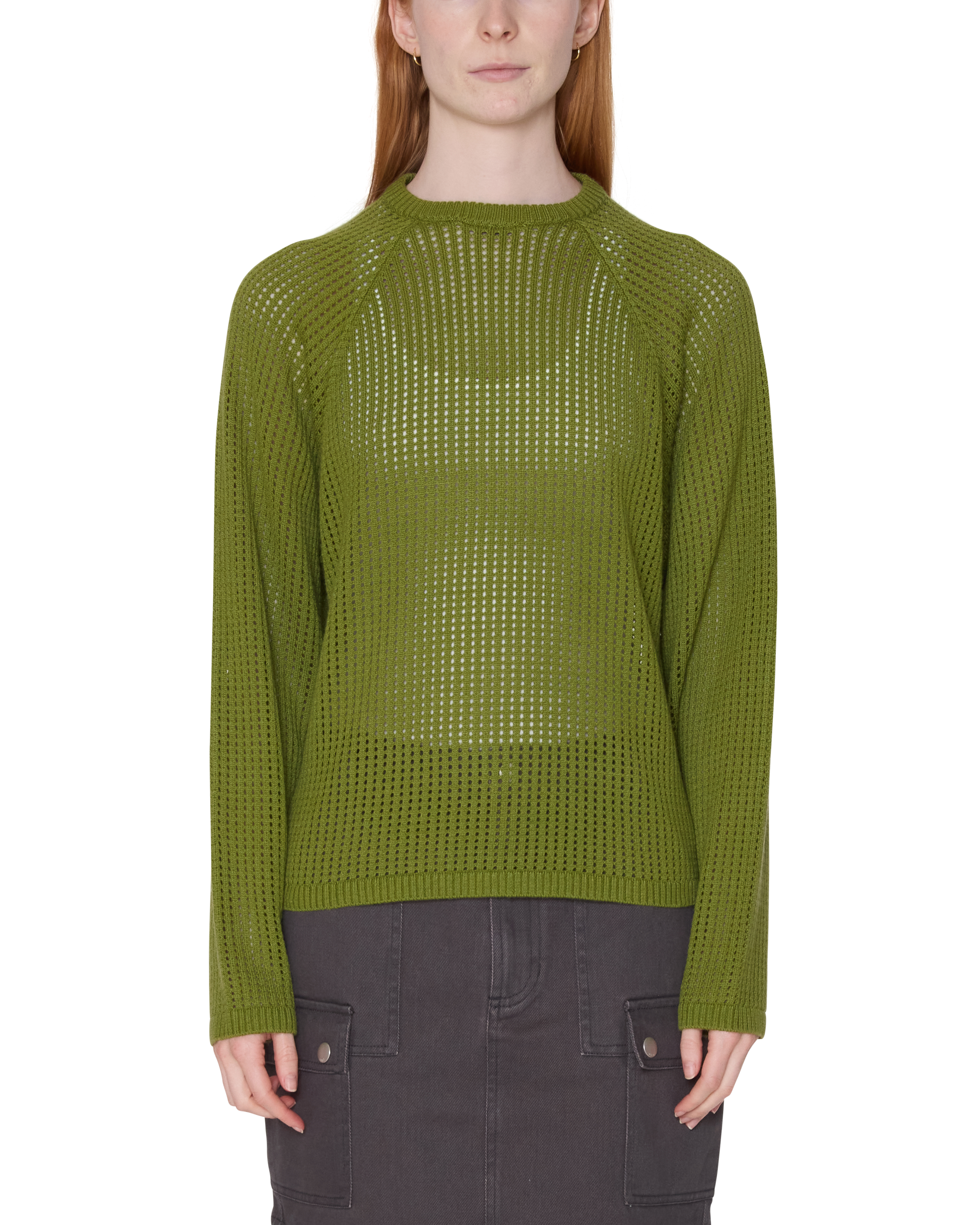 obey-talia-open-knit-raglan-pesto