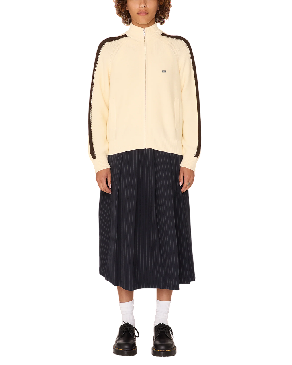 Frankie Track Sweater | Dove