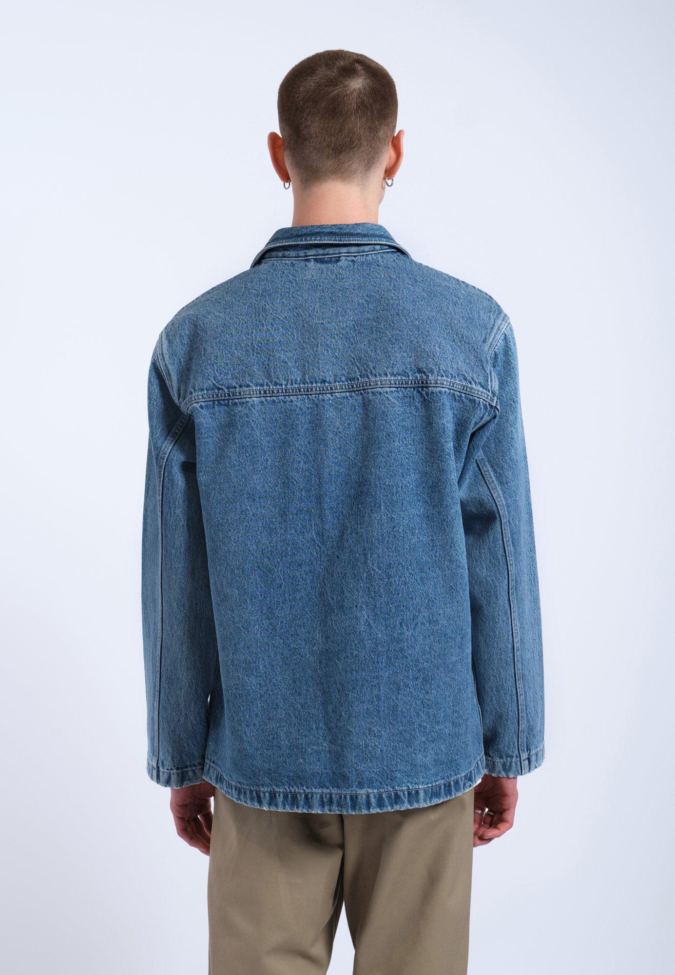 Devon Worker Jacket - Stream Sky Retro Contrast