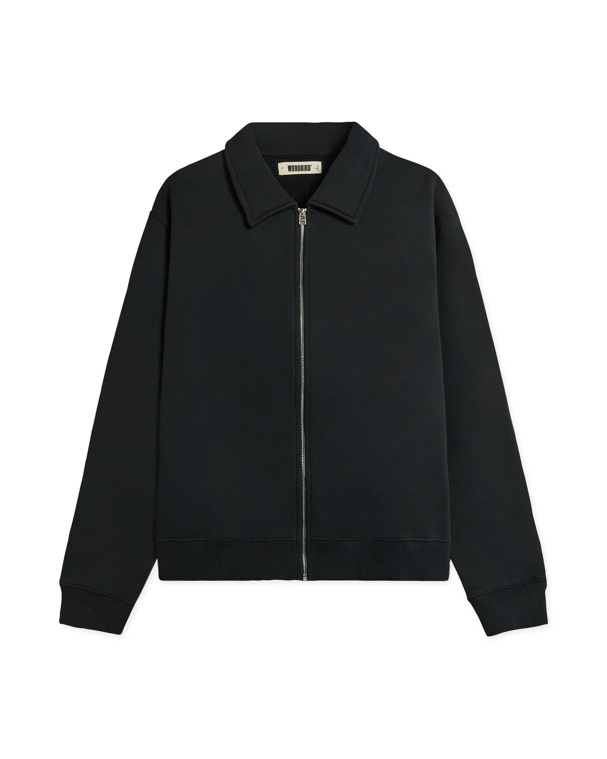 Tom Full Zip Polo | Black