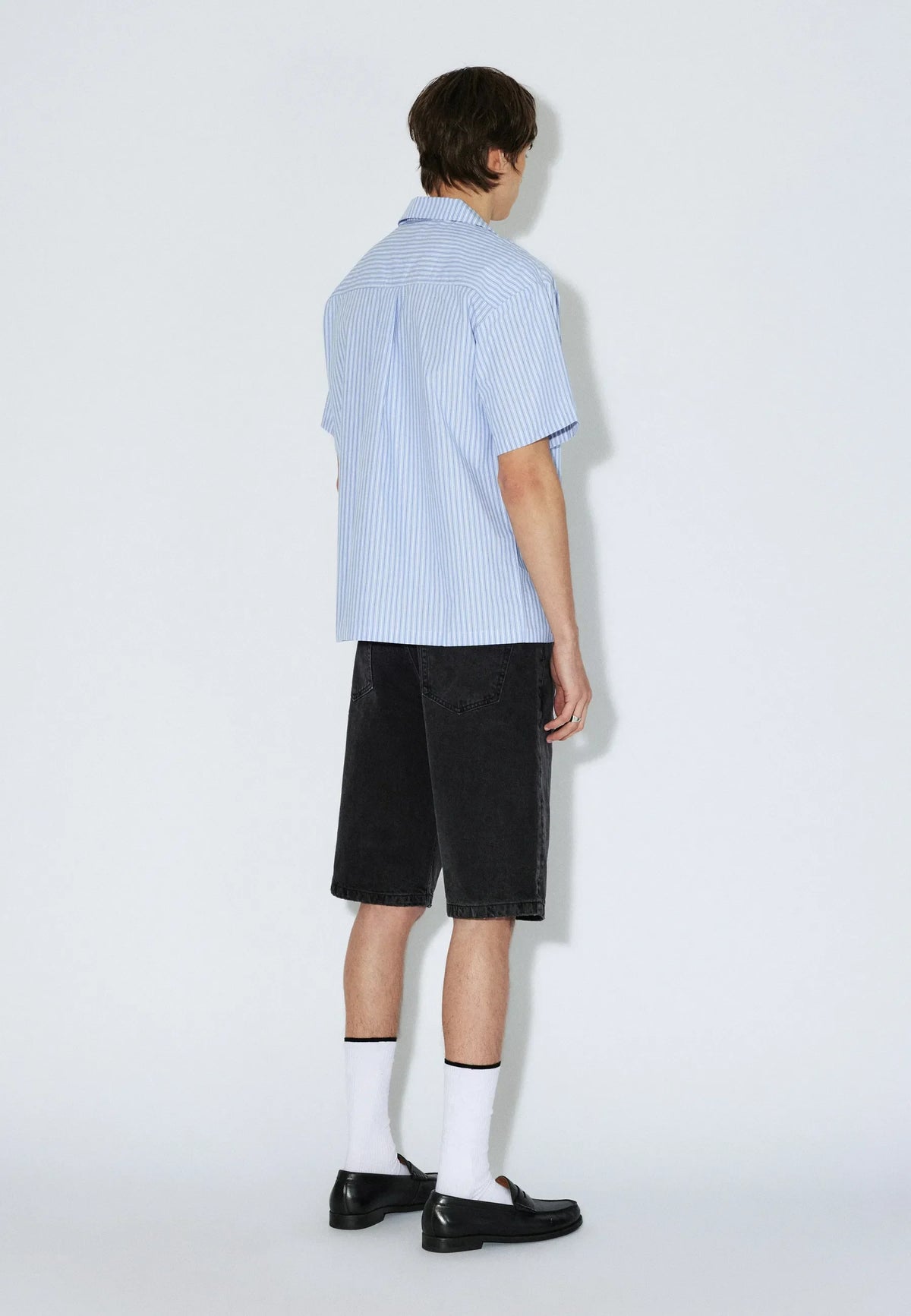 Mile Shirt | Lt Blue Stripe Mono