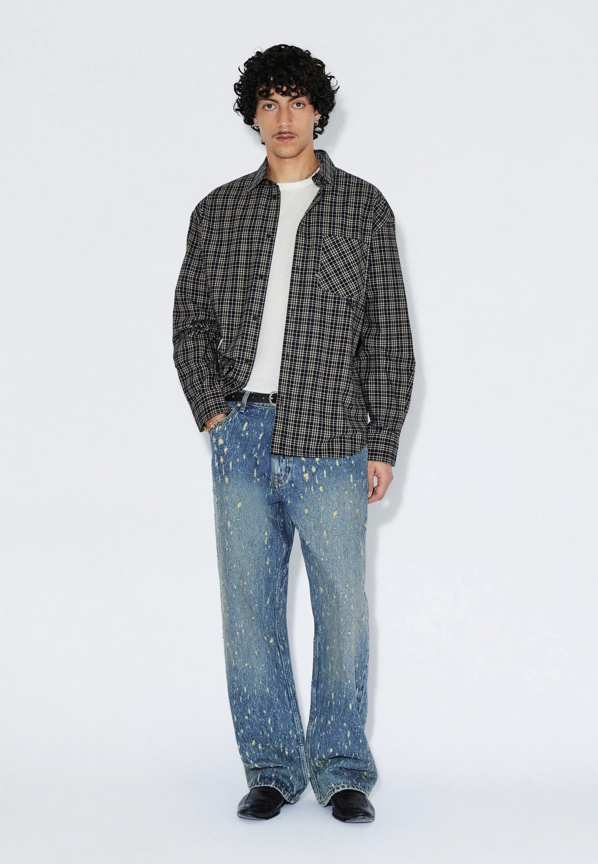 Wes Shirt | Black Summer Check