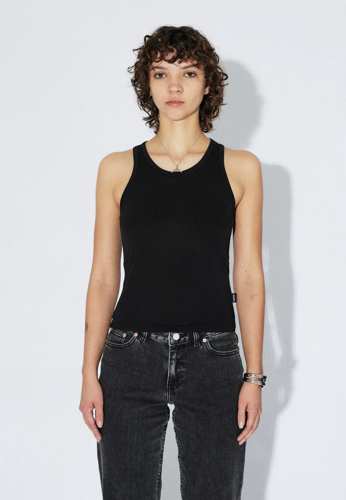 Mella Top | Black Mono