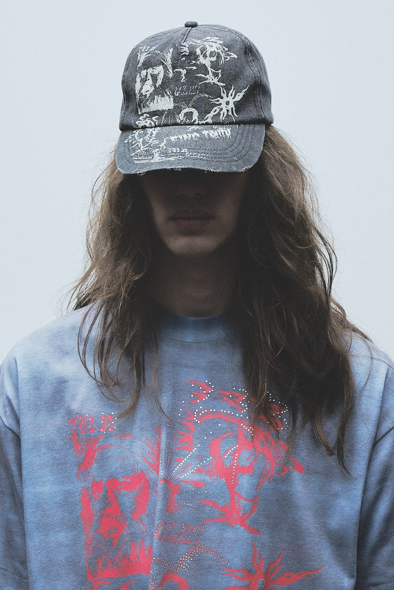 Find Truth Distressed Cap | Black