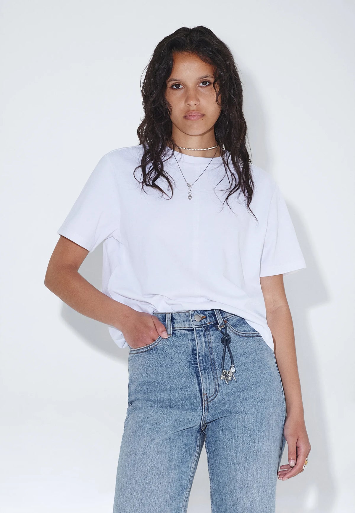 Talia Tee | Off White Fog