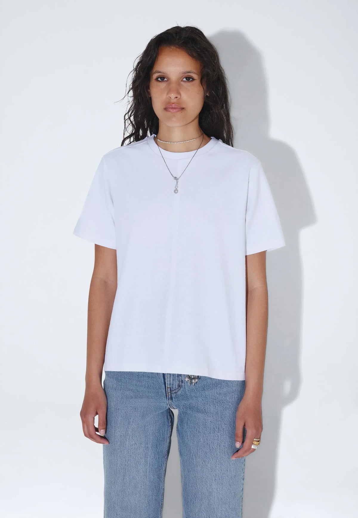 Talia Tee | Off White Fog