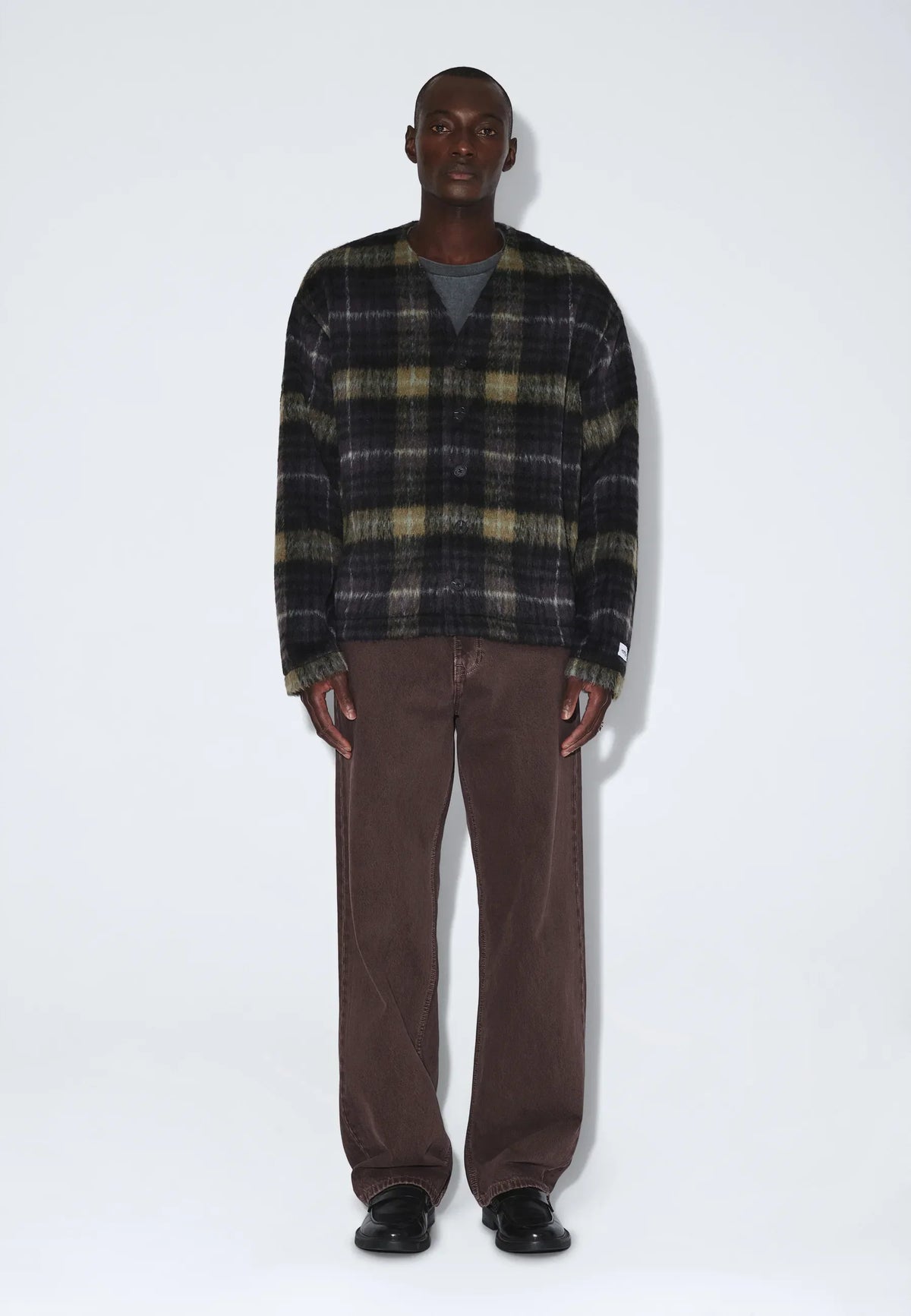 Julian Cardigan | Black Olive Check