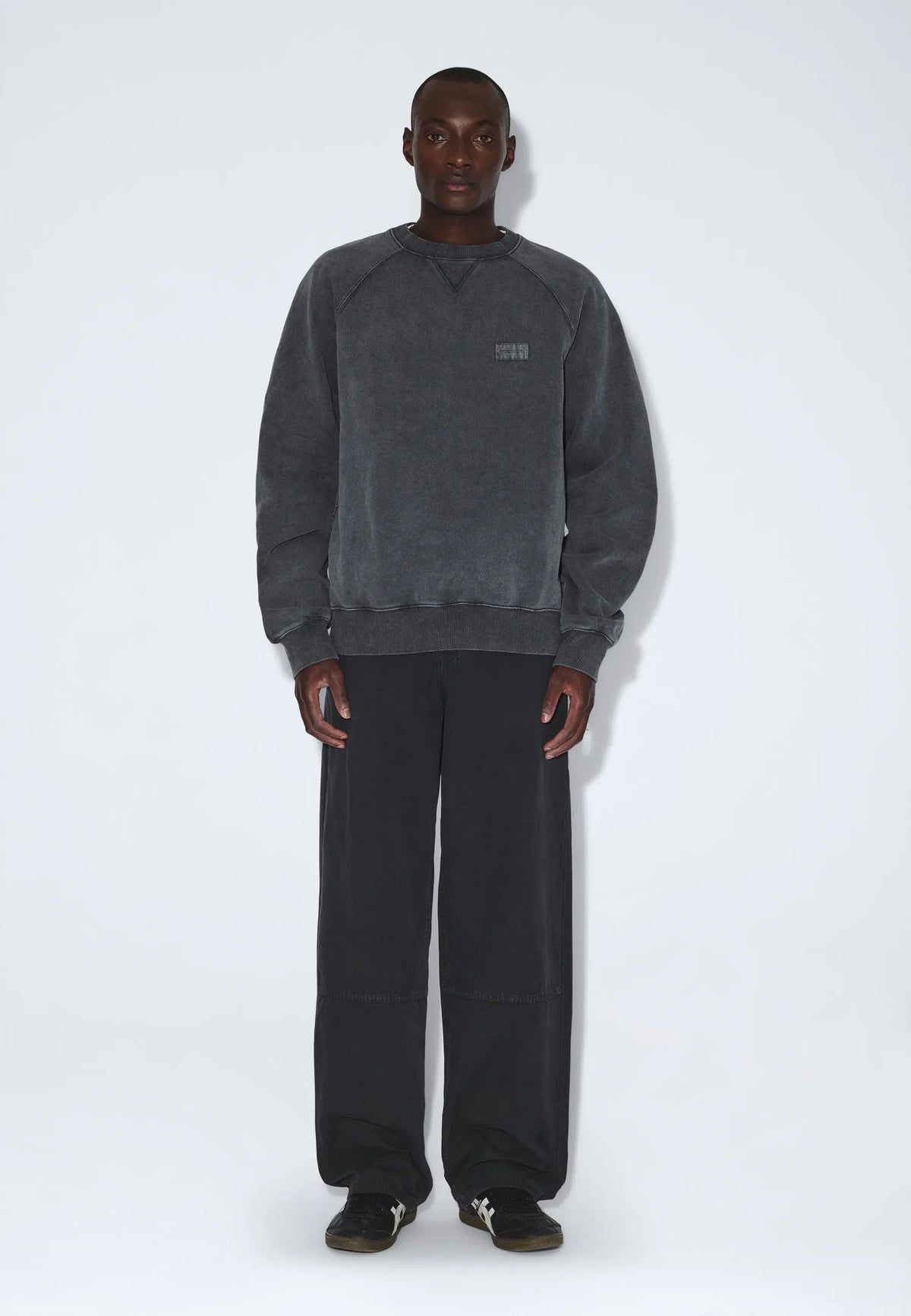 Andie Sweater | Grey Black Overdye