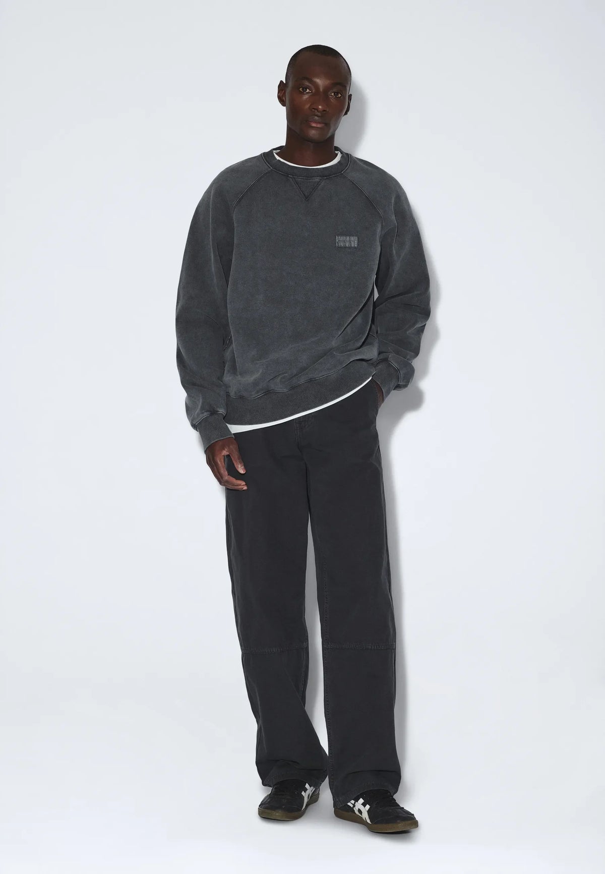 Andie Sweater | Grey Black Overdye