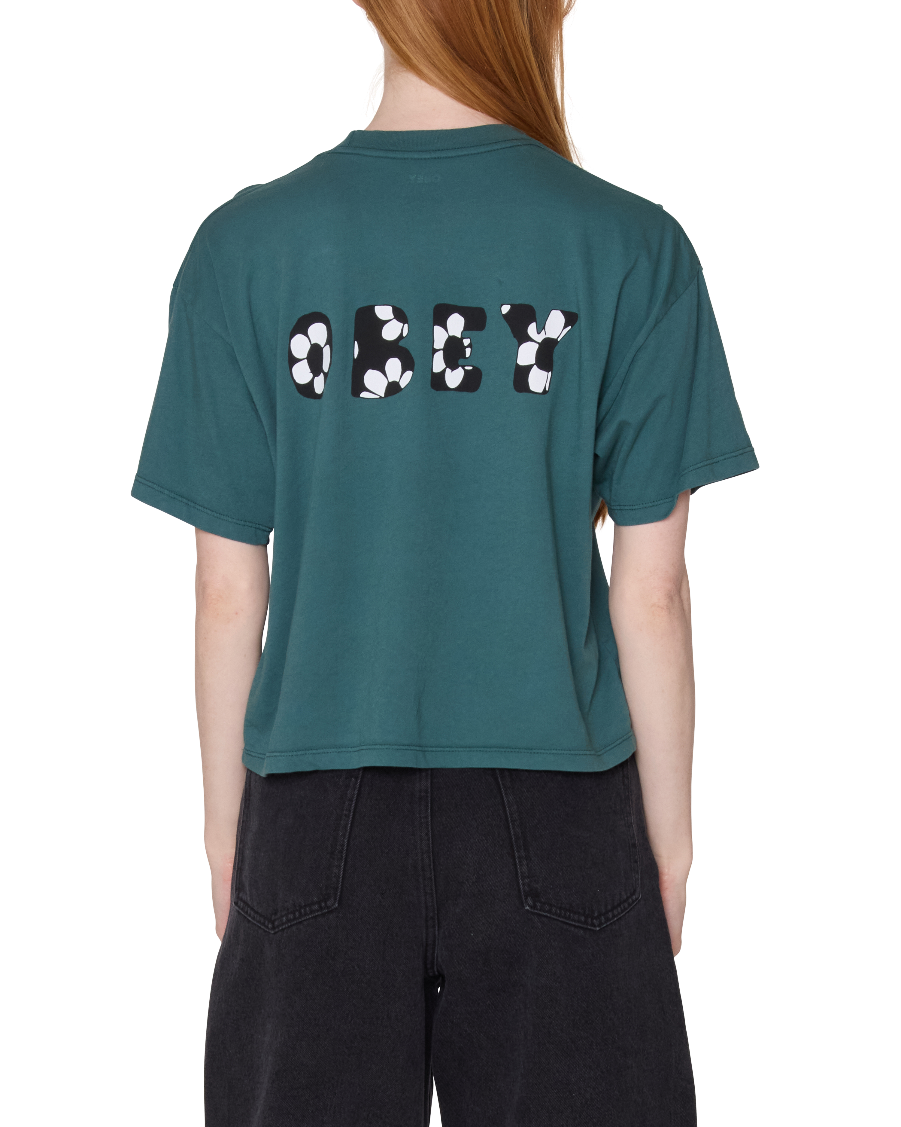 Forget Me Not Row T-Shirt | Jasper Green