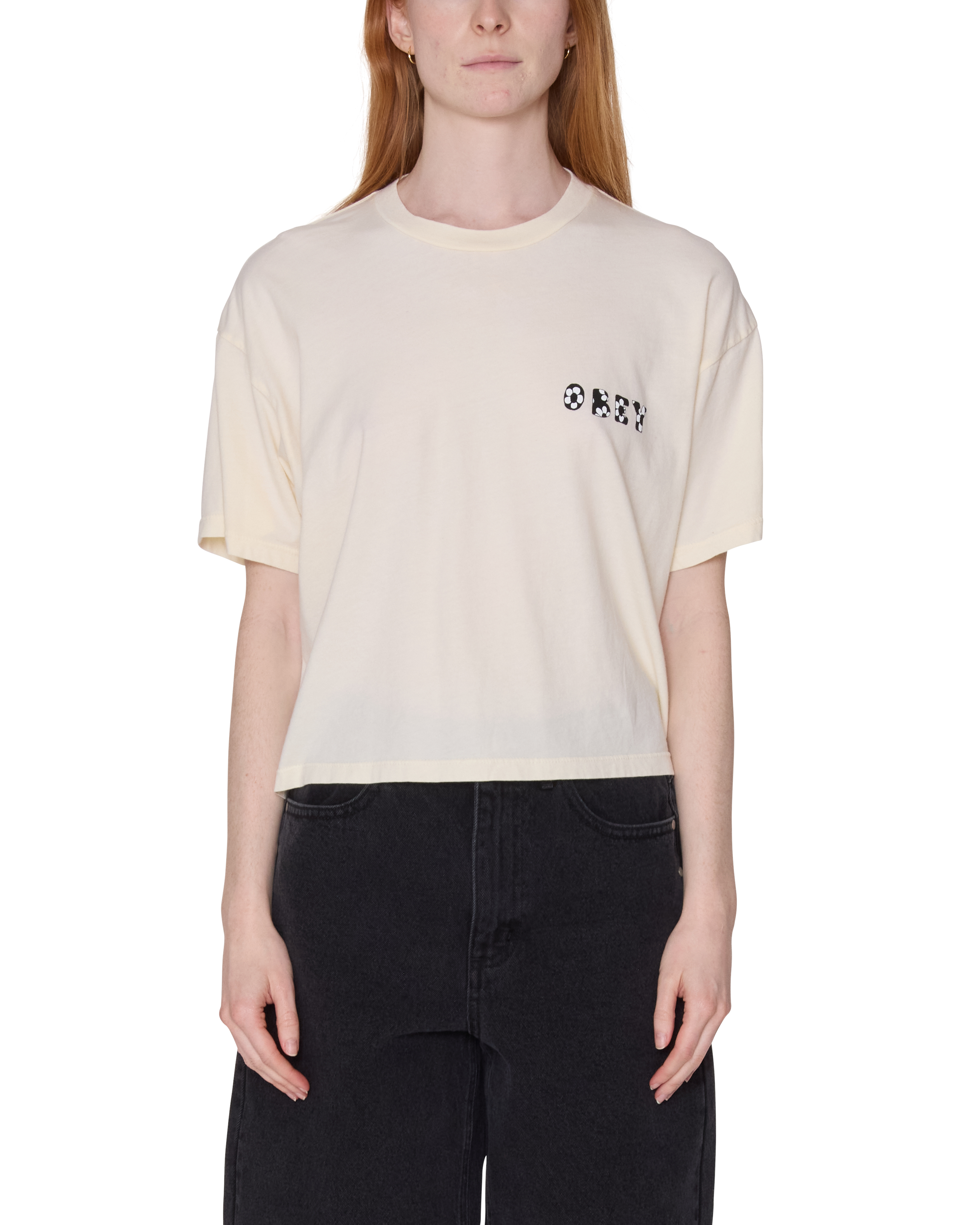 Forget Me Not Row T-Shirt | Unbleached