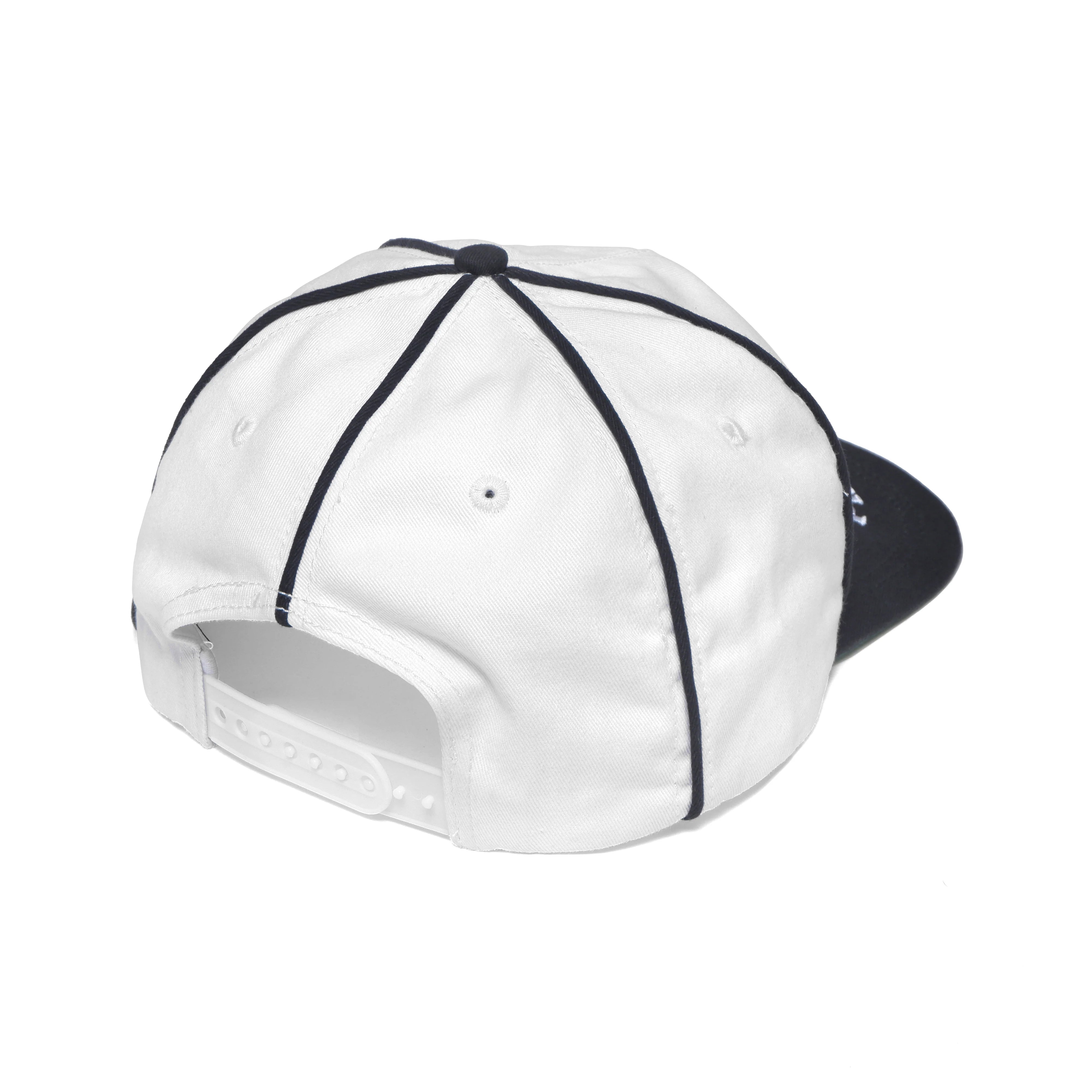 Professional Piping Snapback | Hat White