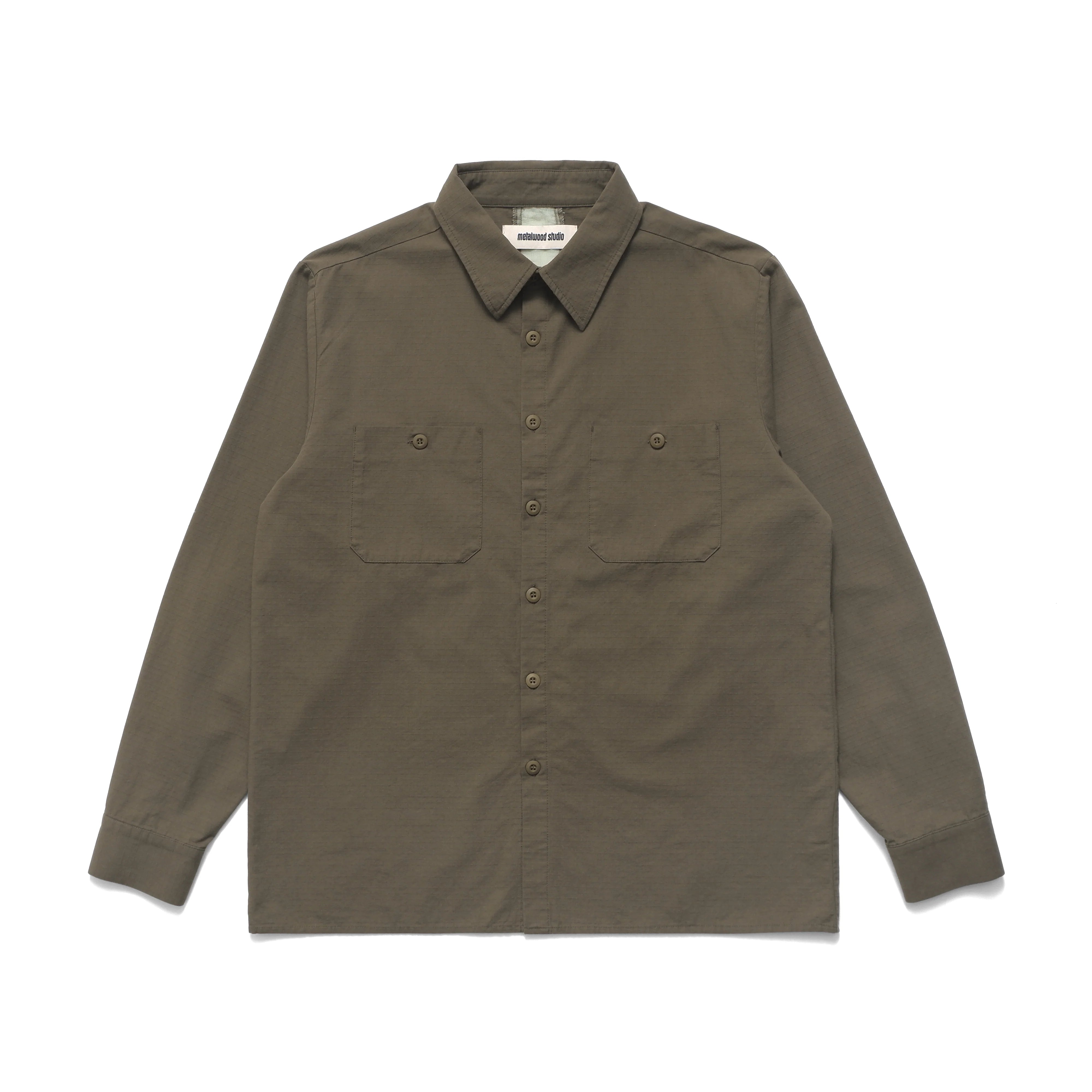 Paneled Work Shirt | Olivine