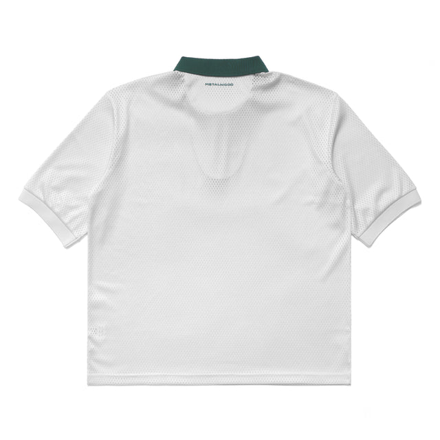 Quarter Zip Jersey Polo | Natural