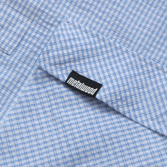 Plaid Tactical Overshirt | White/Blue