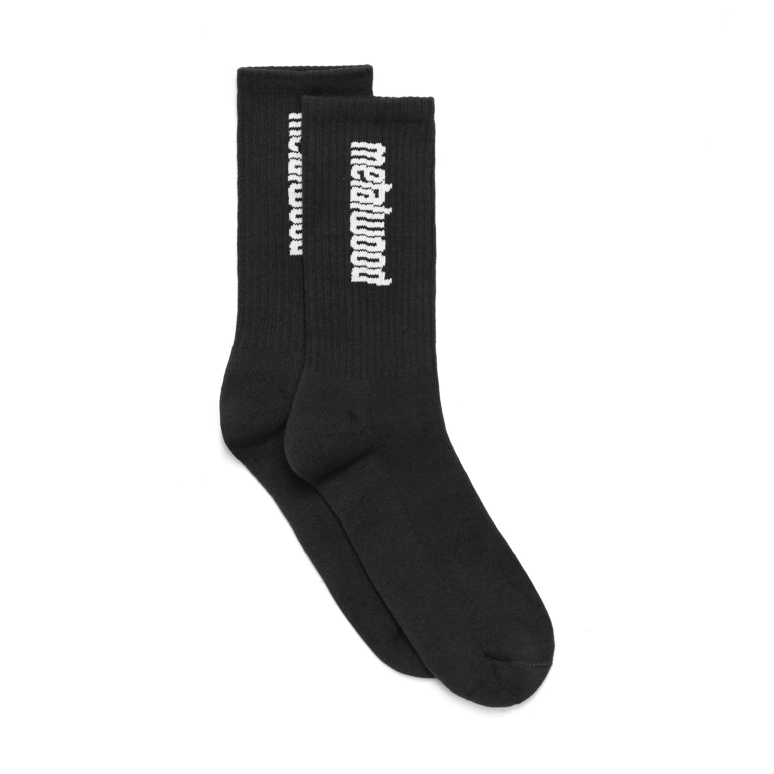 Metal Logo Crew Sock | Black
