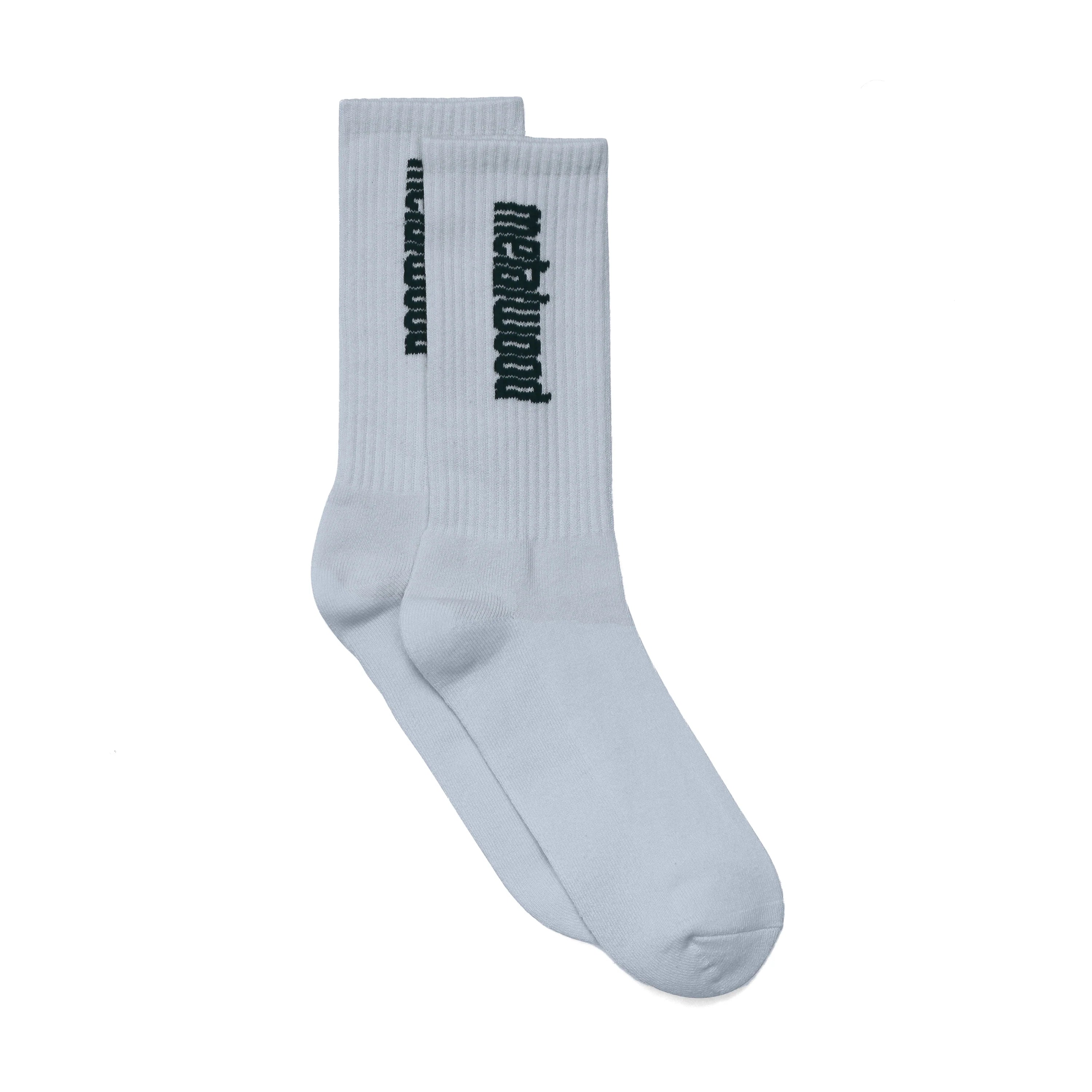Metal Logo Crew Sock | Dusty Blue