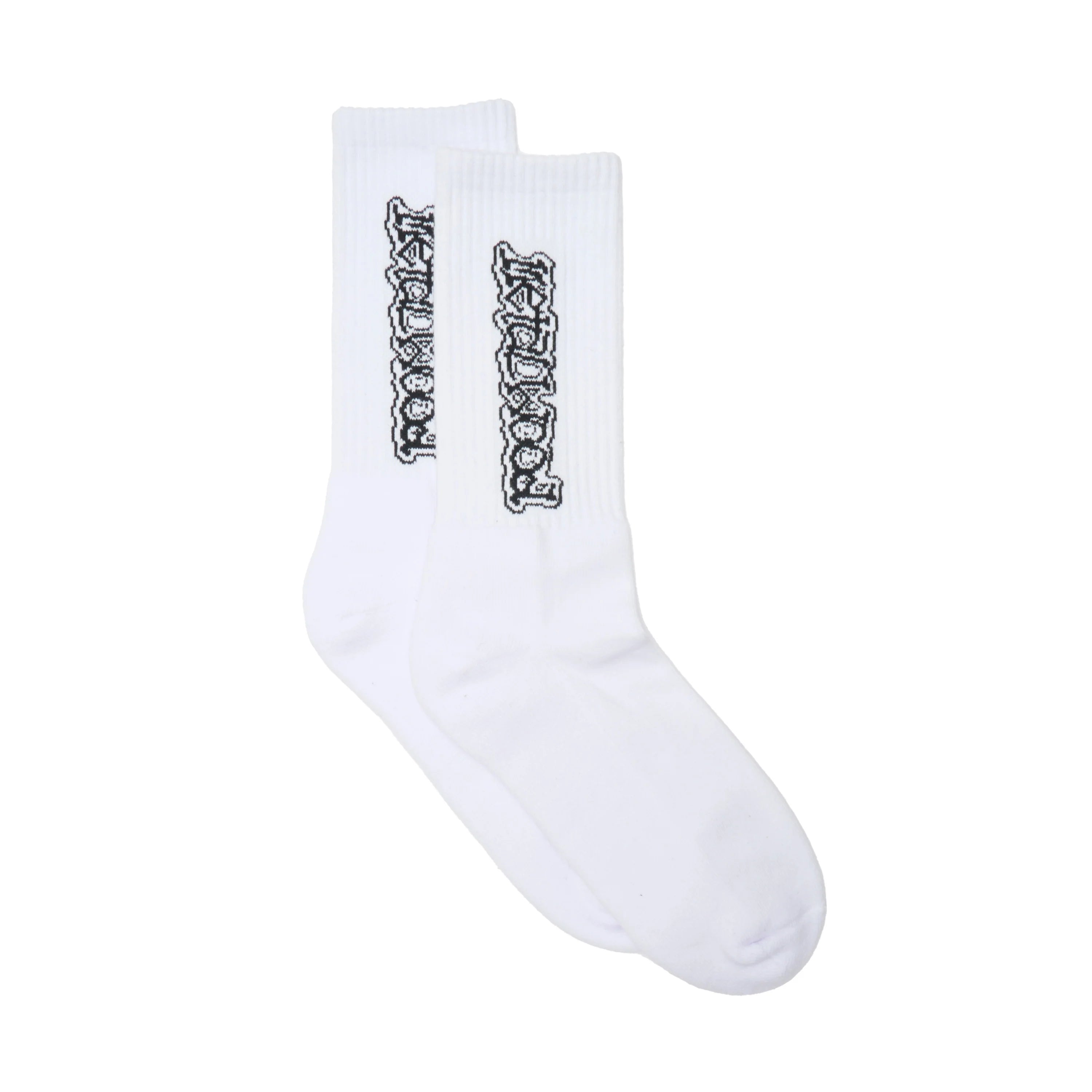 Dewey Crew Sock | White