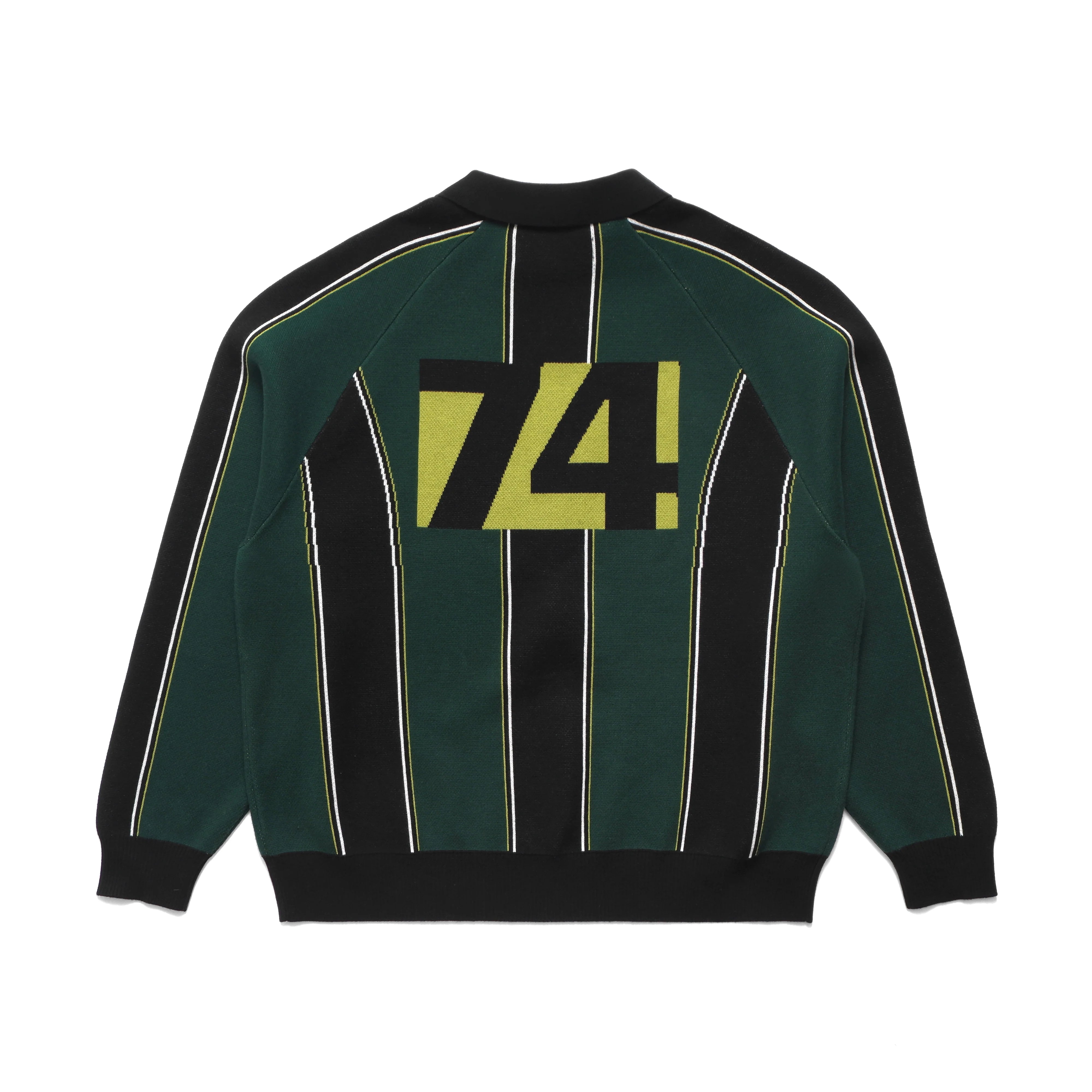 Metalwood Knit Football Top | Green