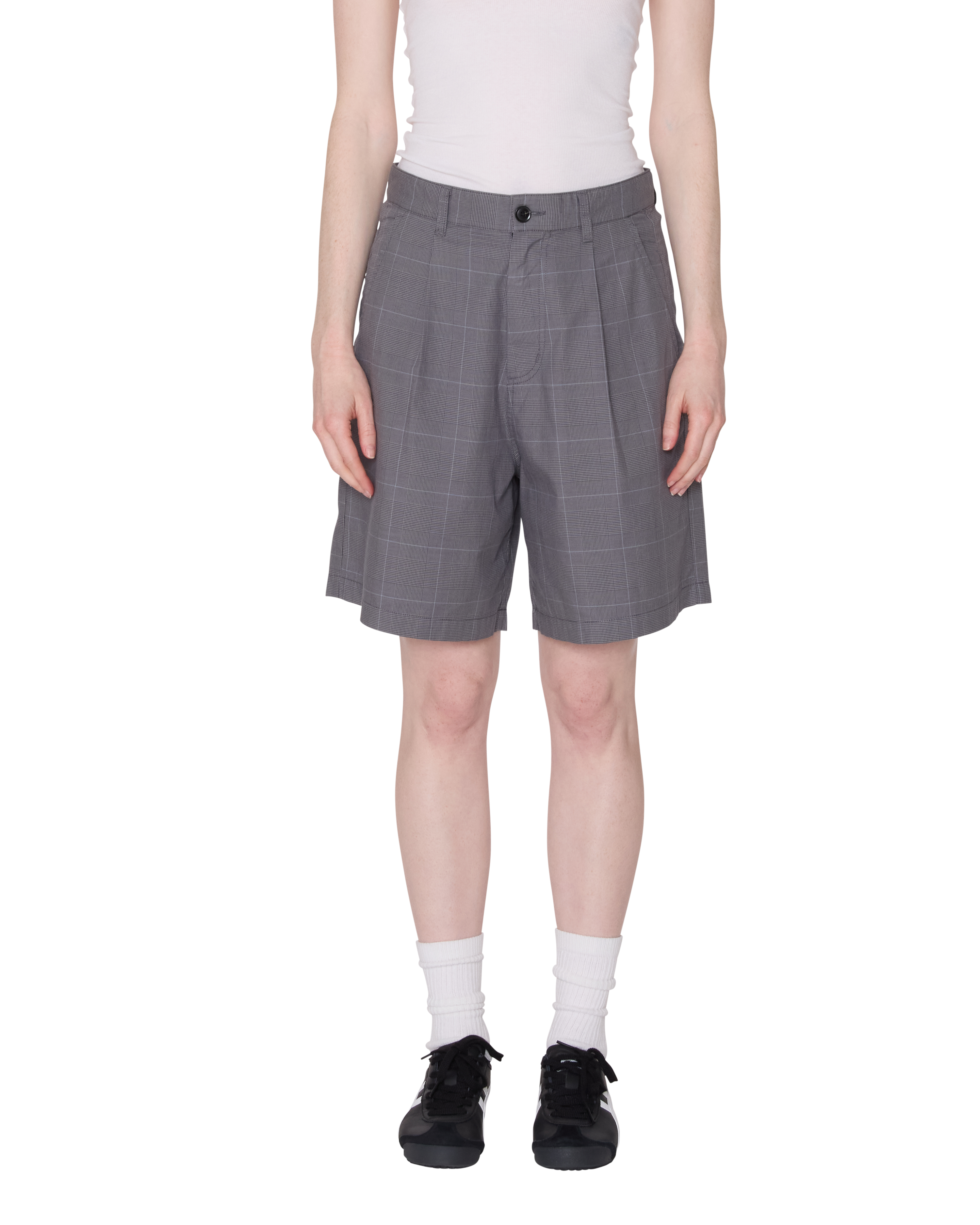 obey-olivia-plaid-short-grey-plaid