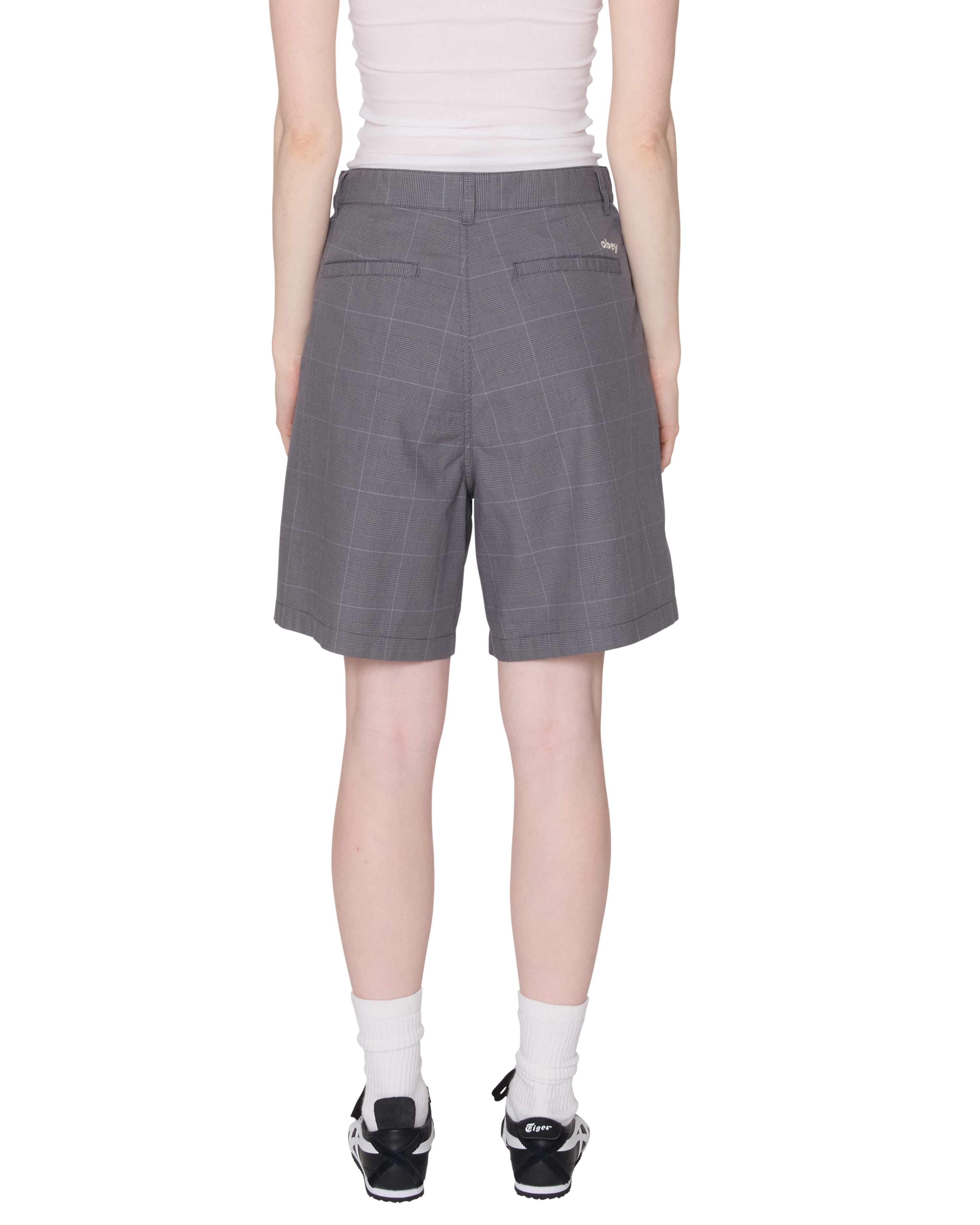 obey-olivia-plaid-short-grey-plaid
