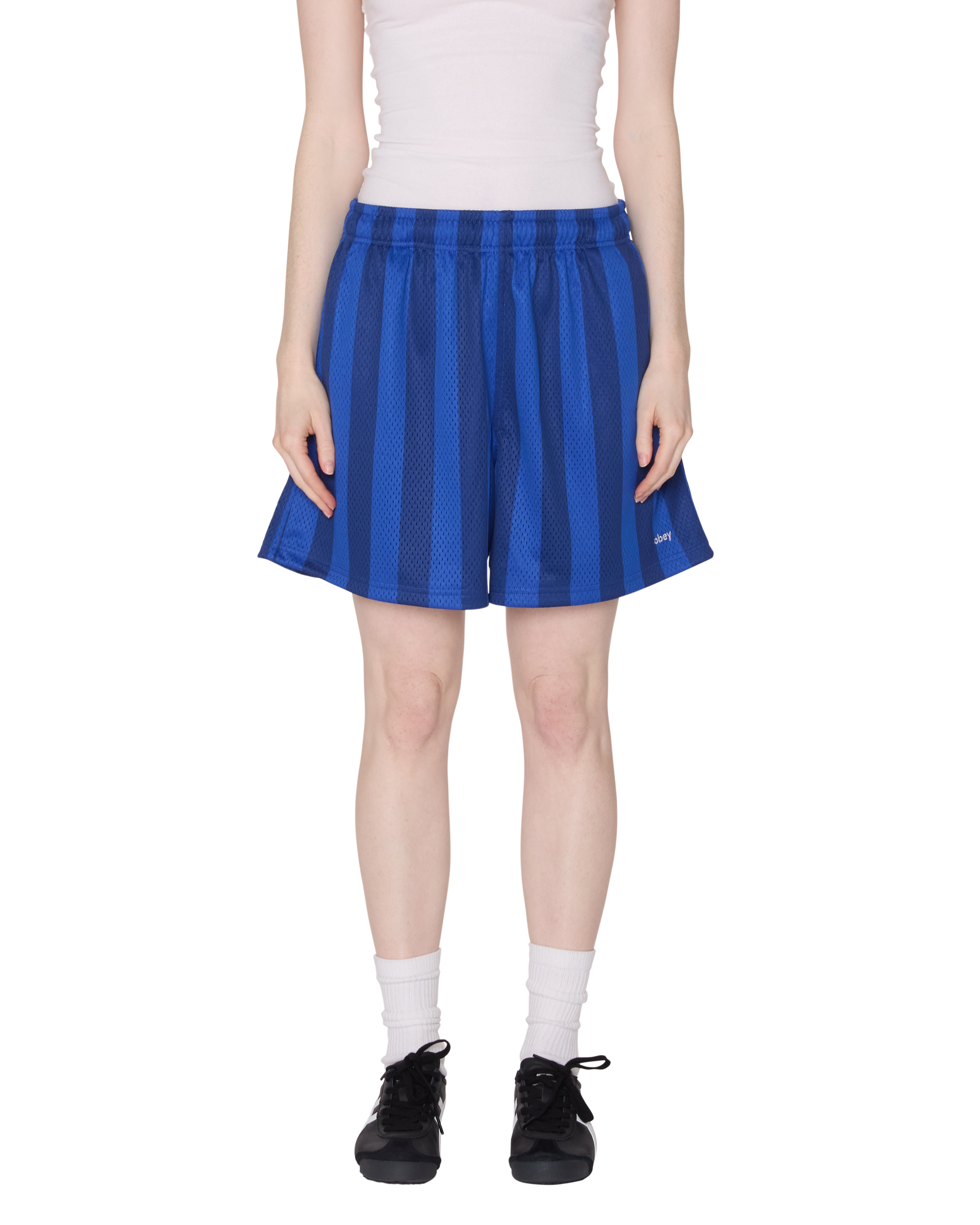 obey-bounds-mesh-stripe-short-blue