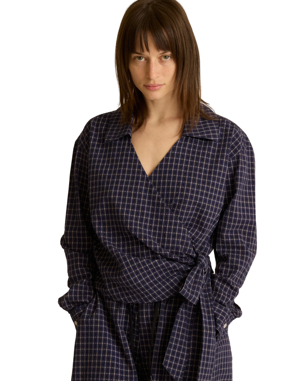 Circa Wrap Shirt | Blue Multi