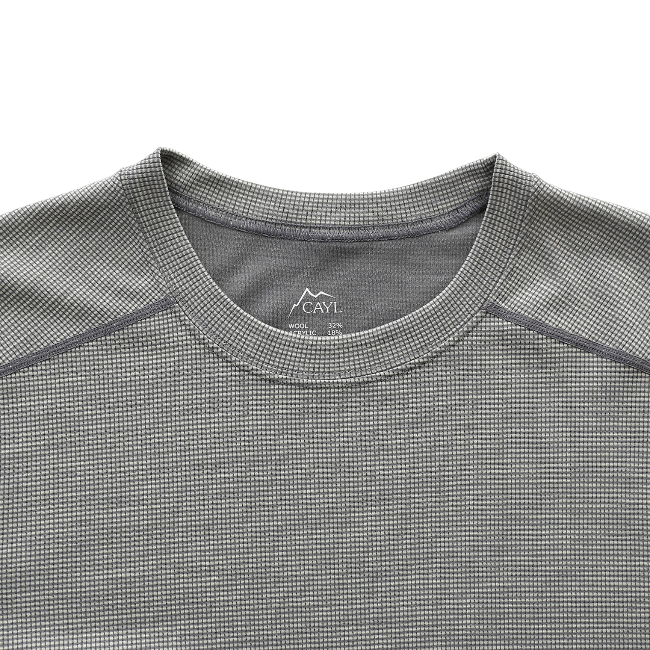 Live Wool Mix Short Sleeve	| Charcoal