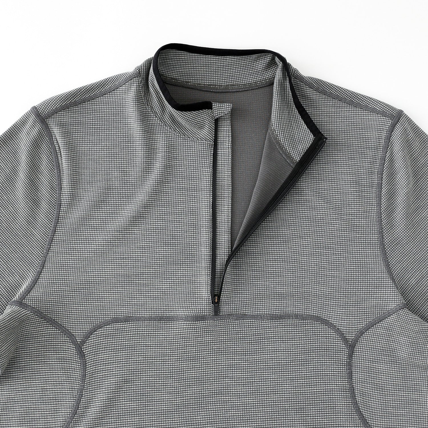 Live Wool Mix Halfzip | Charcoal