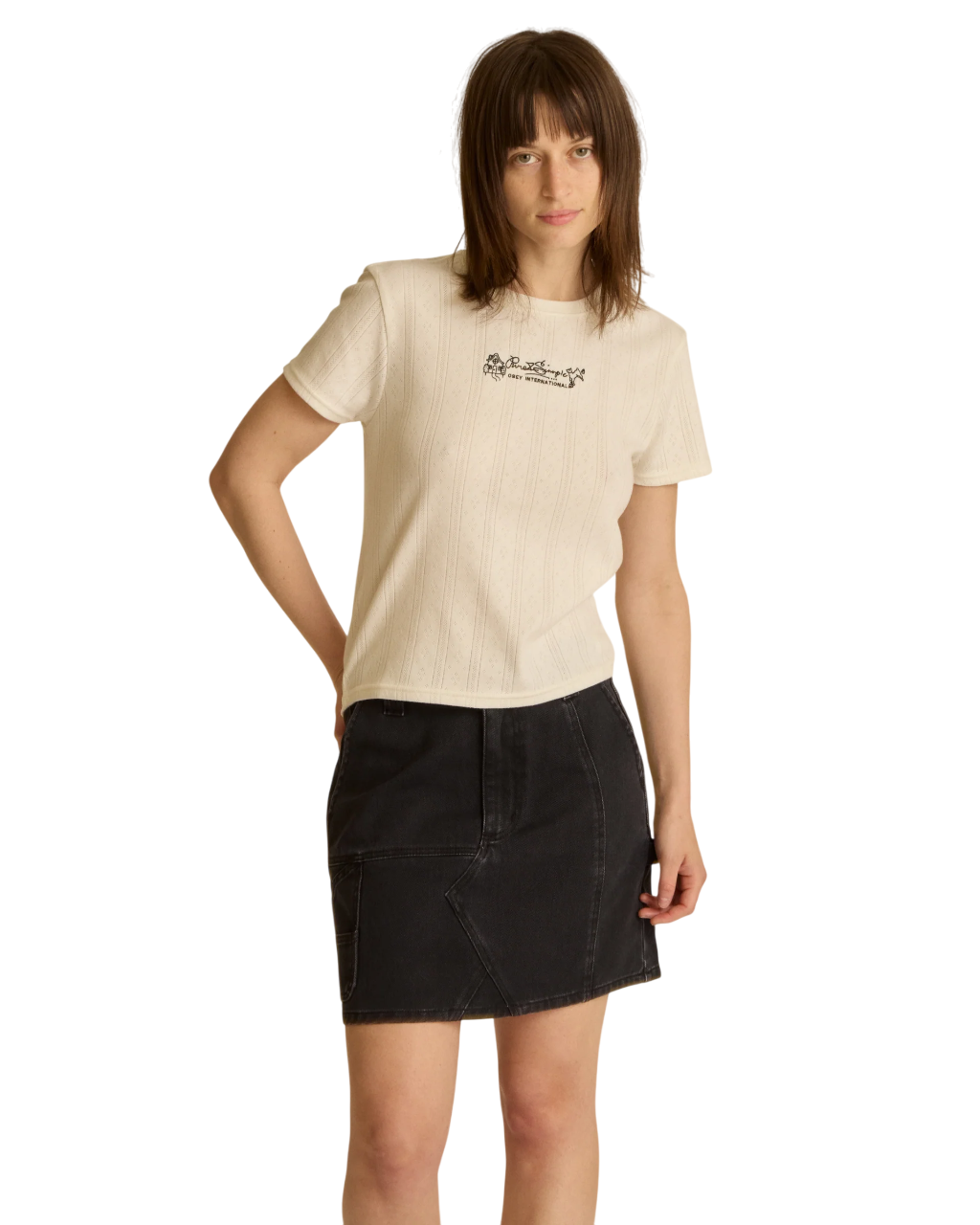 Fixx Mini Skirt | Digital Black