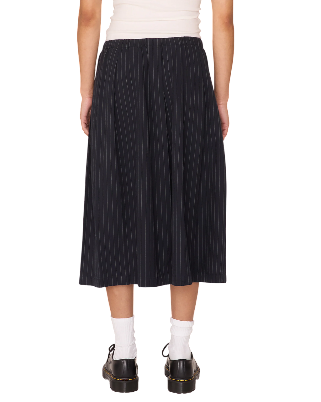 Madeline Pleated Skirt | Dark Navy Multi