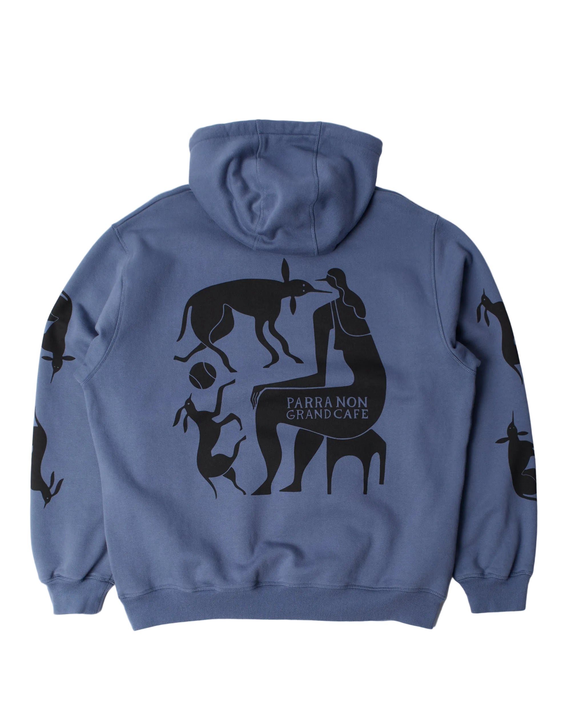 Non Grand Cafe Hooded Sweatshirt | Blue