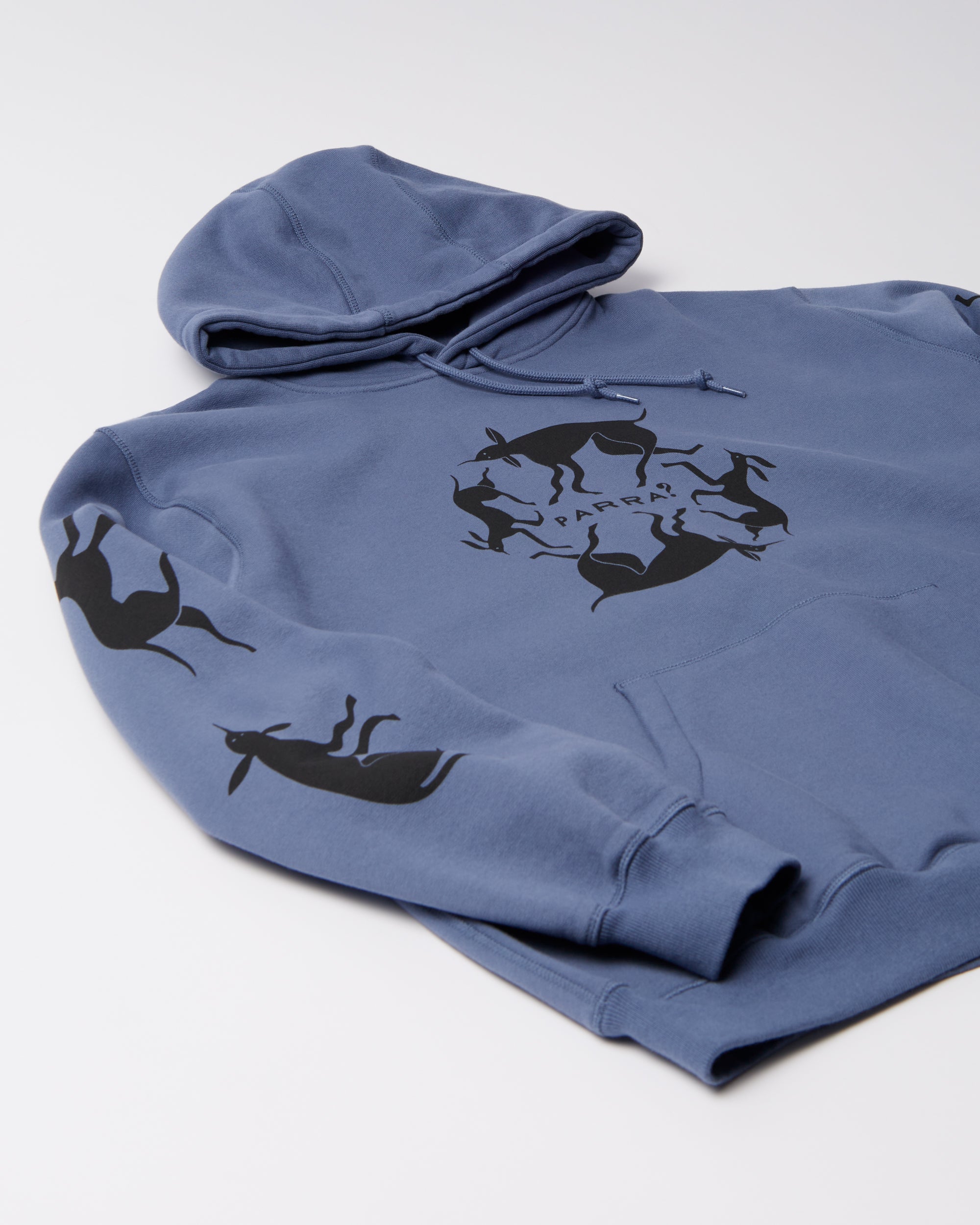 Non Grand Cafe Hooded Sweatshirt | Blue