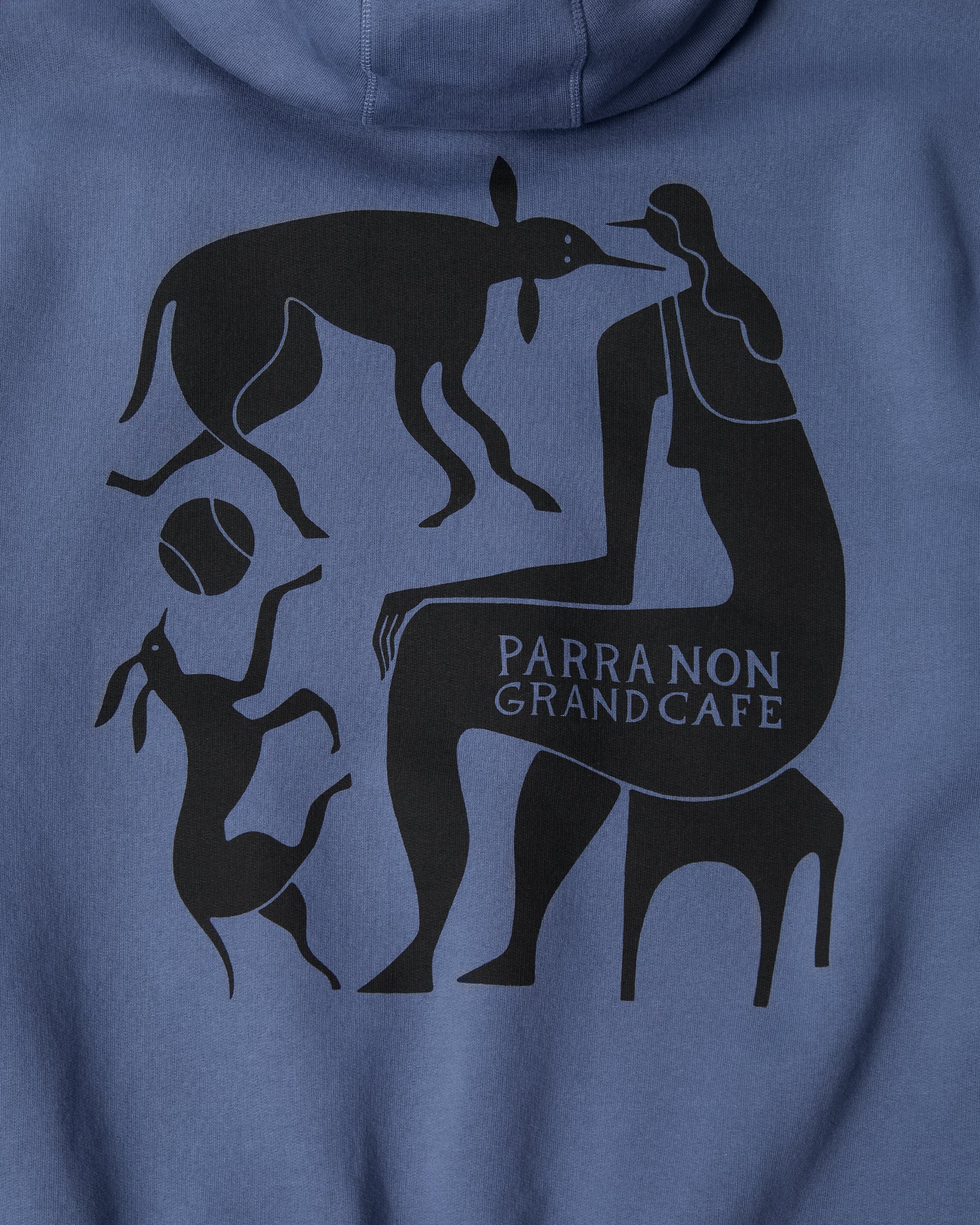 Non Grand Cafe Hooded Sweatshirt | Blue