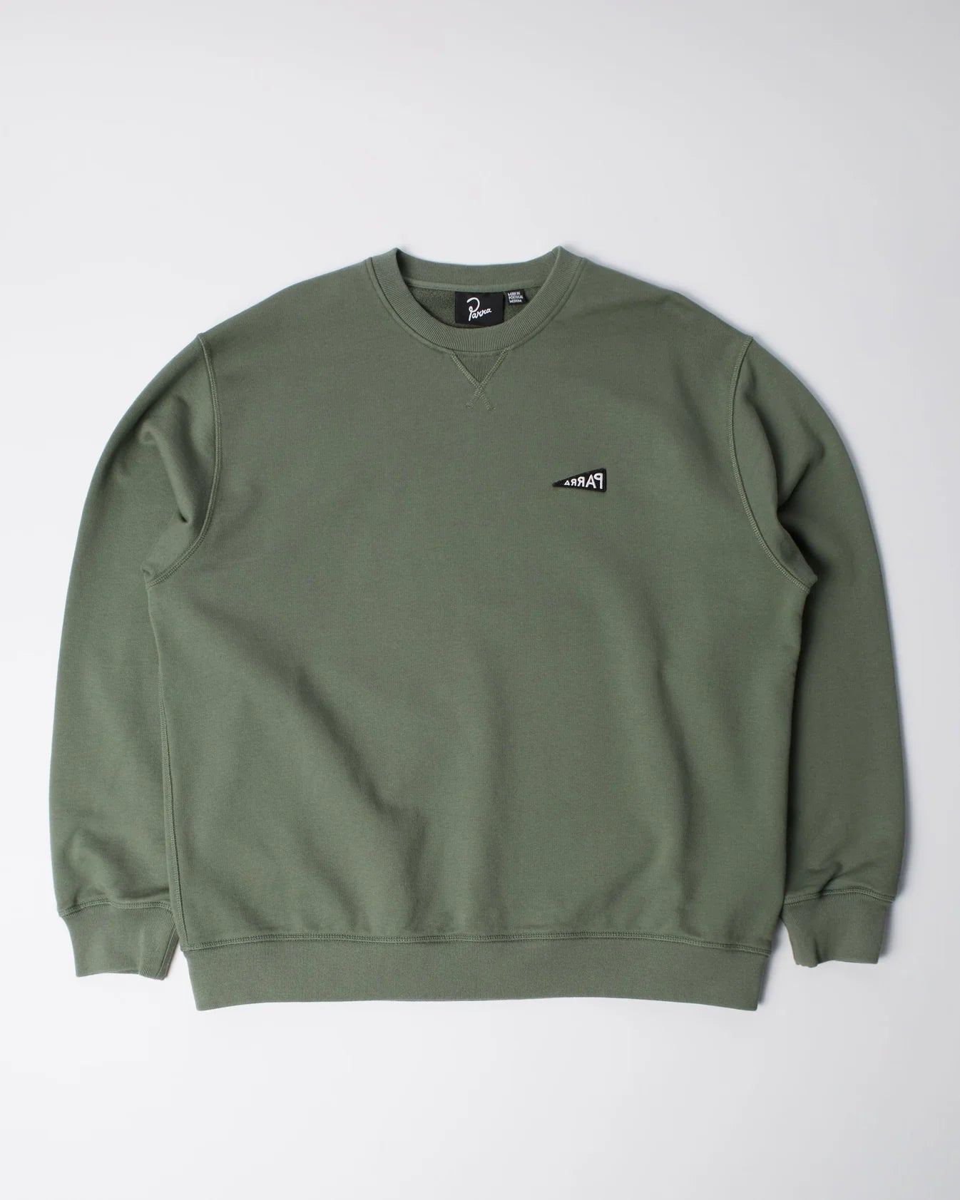 Flag Logo Crew Neck Sweatshirt | Green