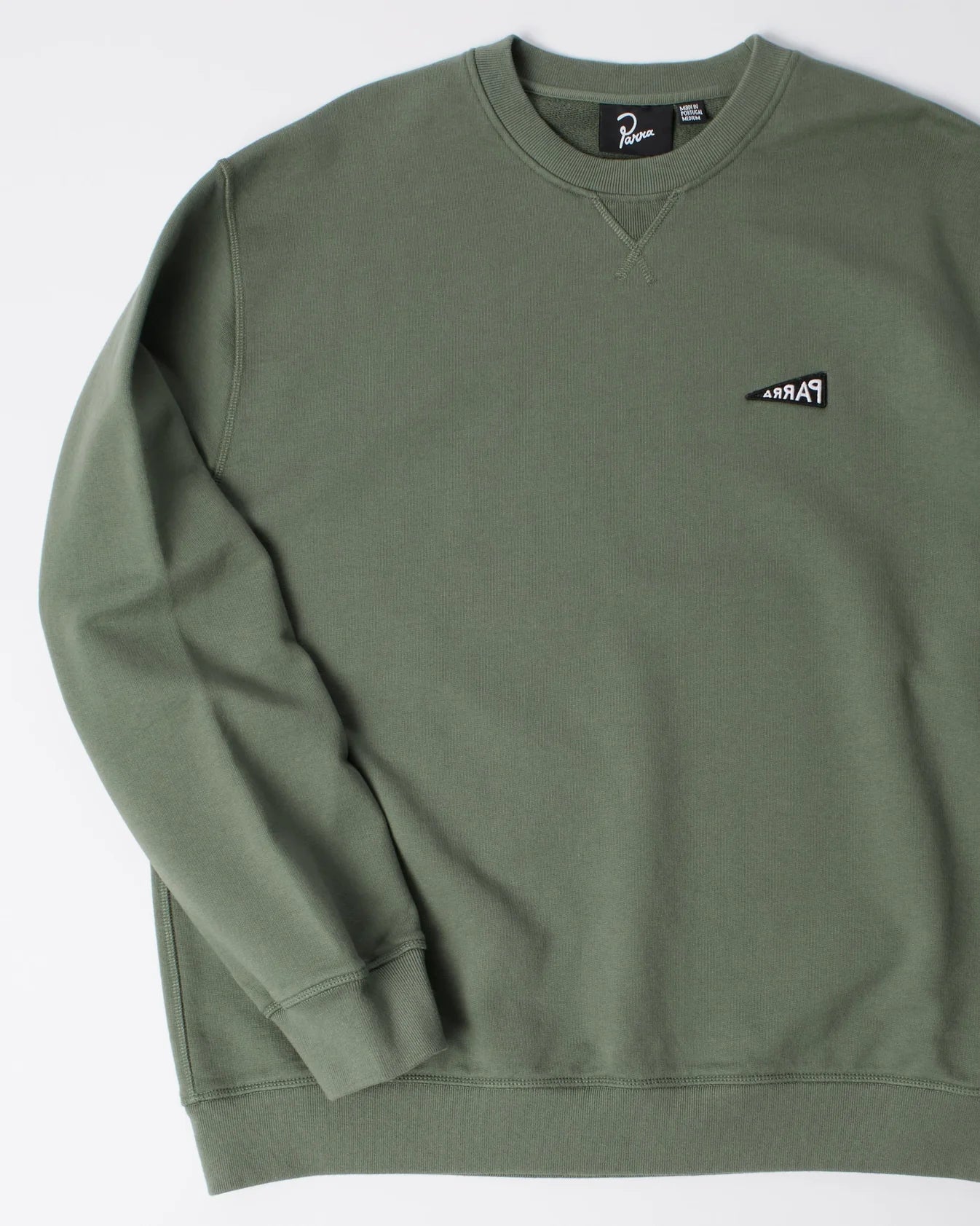 Flag Logo Crew Neck Sweatshirt | Green