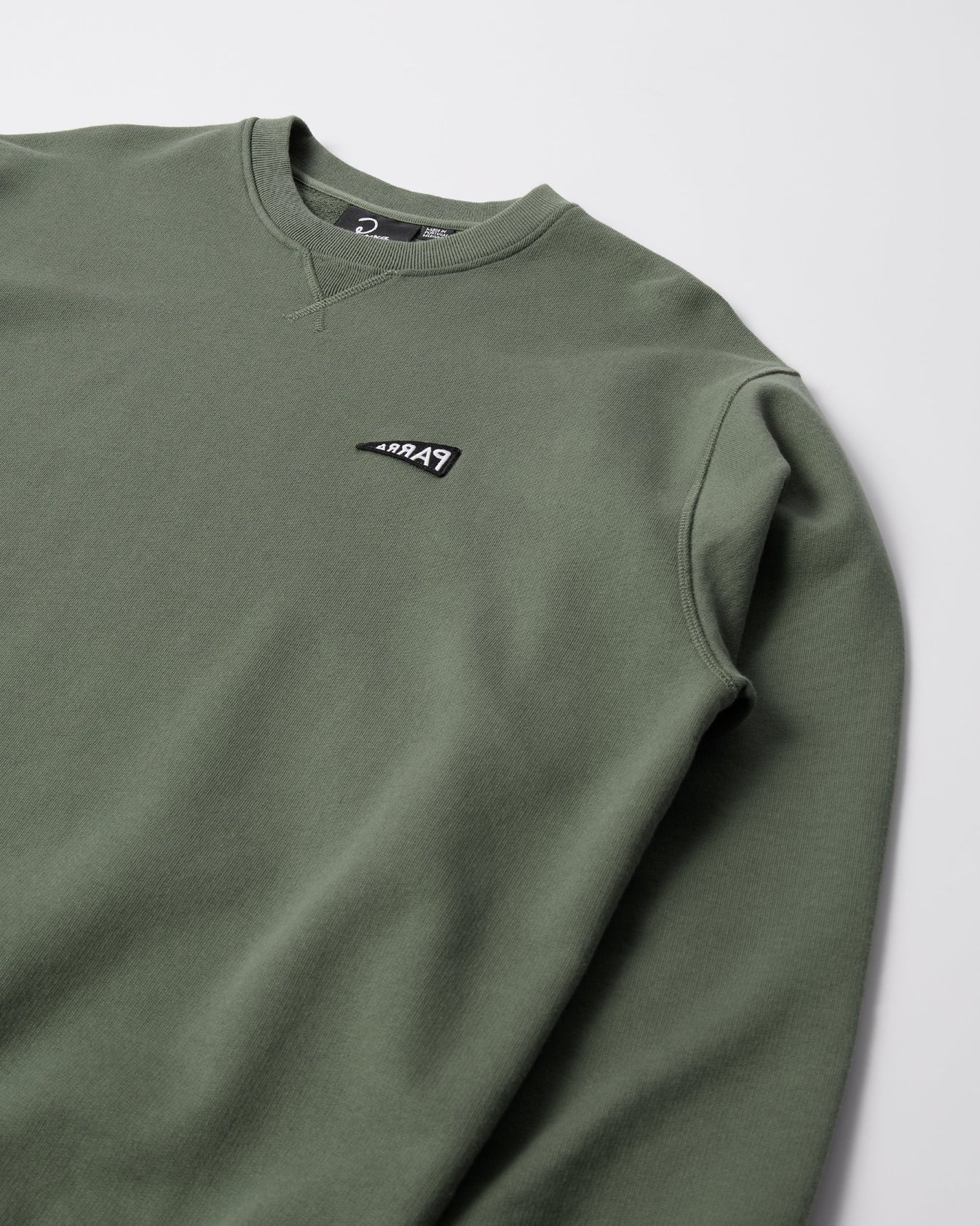 Flag Logo Crew Neck Sweatshirt | Green