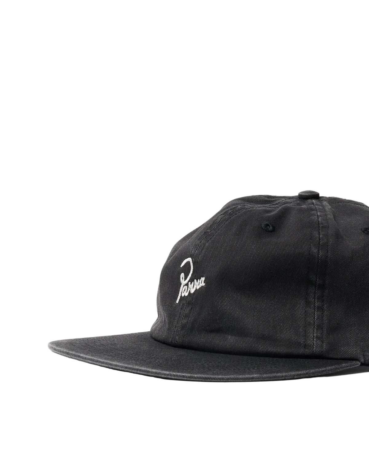 Signature 6 Panel Hat | Black Black