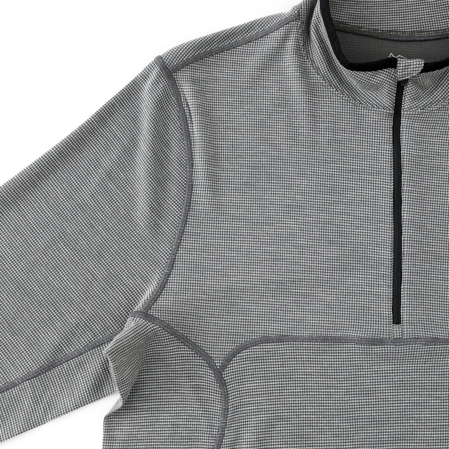 Live Wool Mix Halfzip | Charcoal