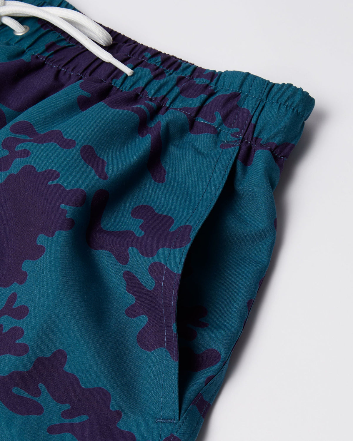 Purple Camo Man Swim Shorts | Blue