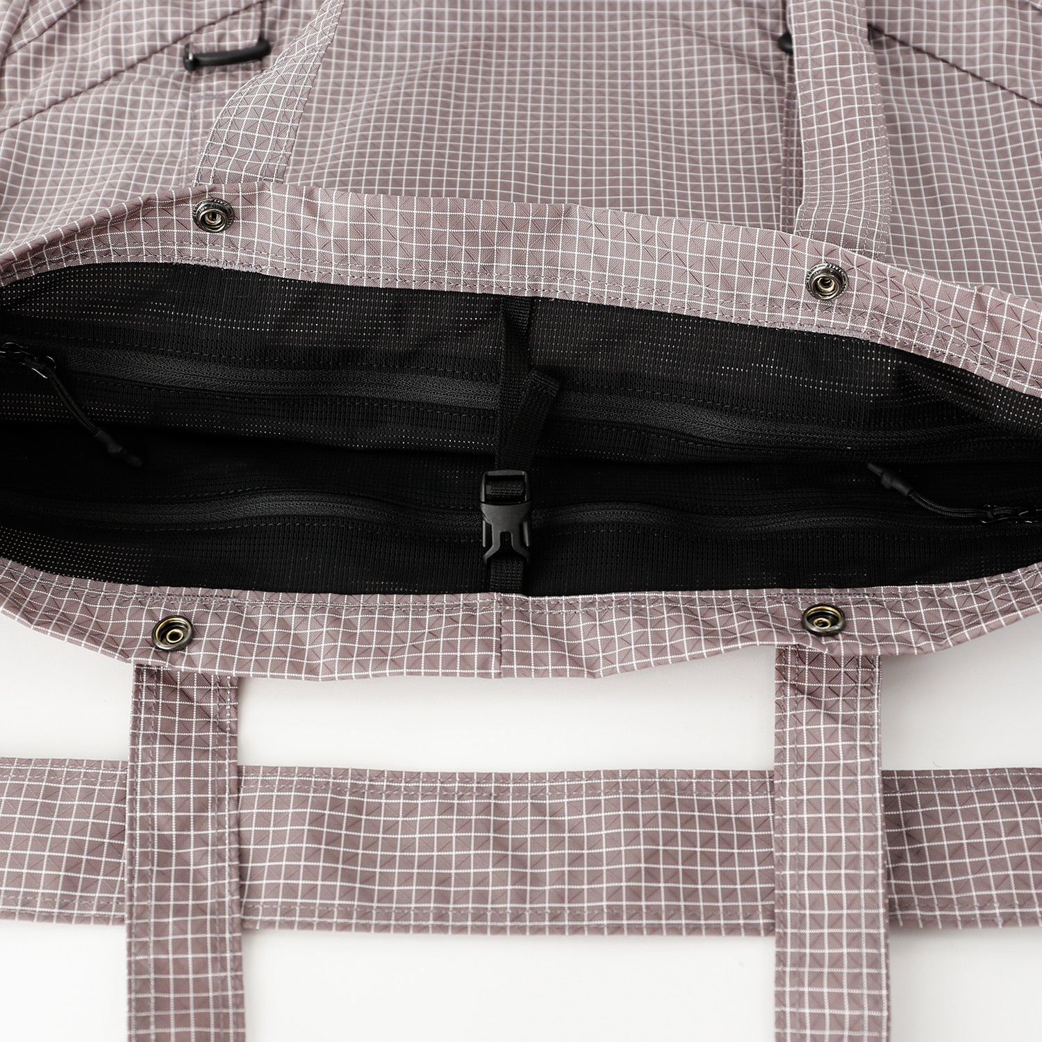 Trail Tote | Grid Red Bean