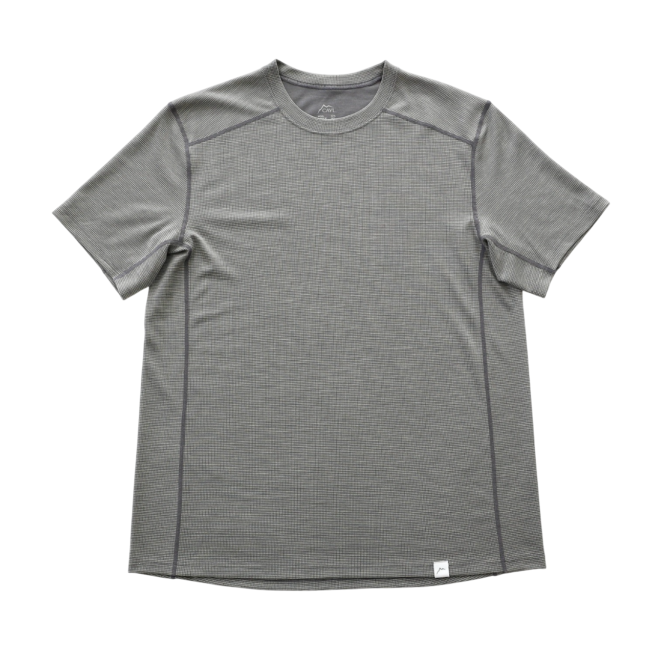 Live Wool Mix Short Sleeve	| Charcoal