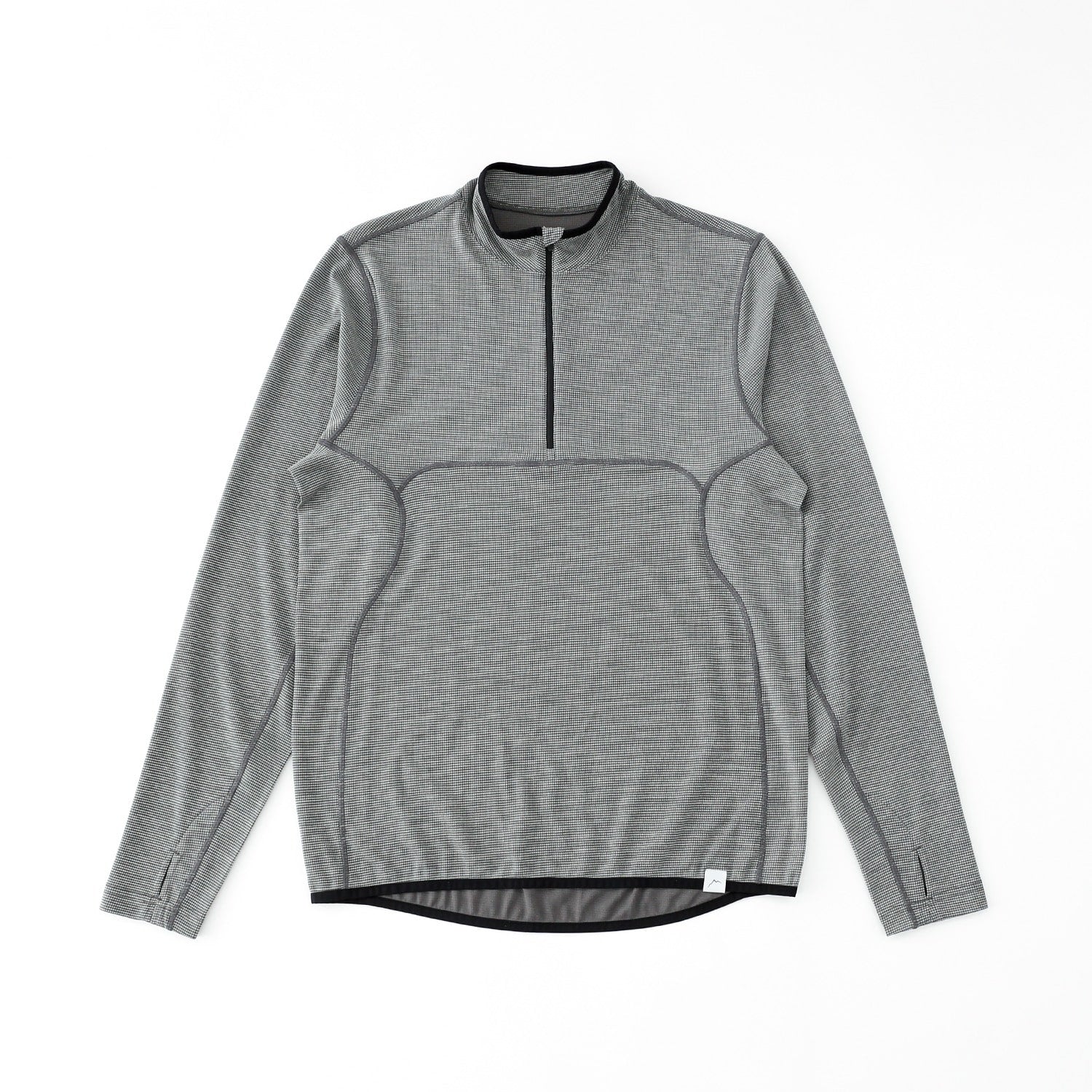 Live Wool Mix Halfzip | Charcoal