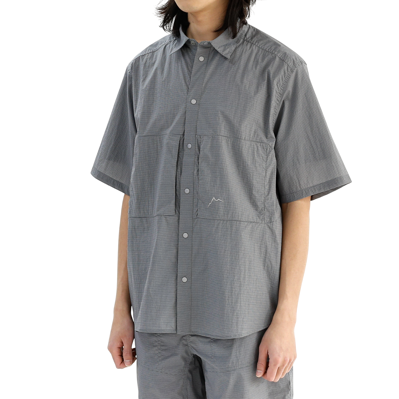 Chk 2pocket Short Sleeve Shirts | Dark Grey